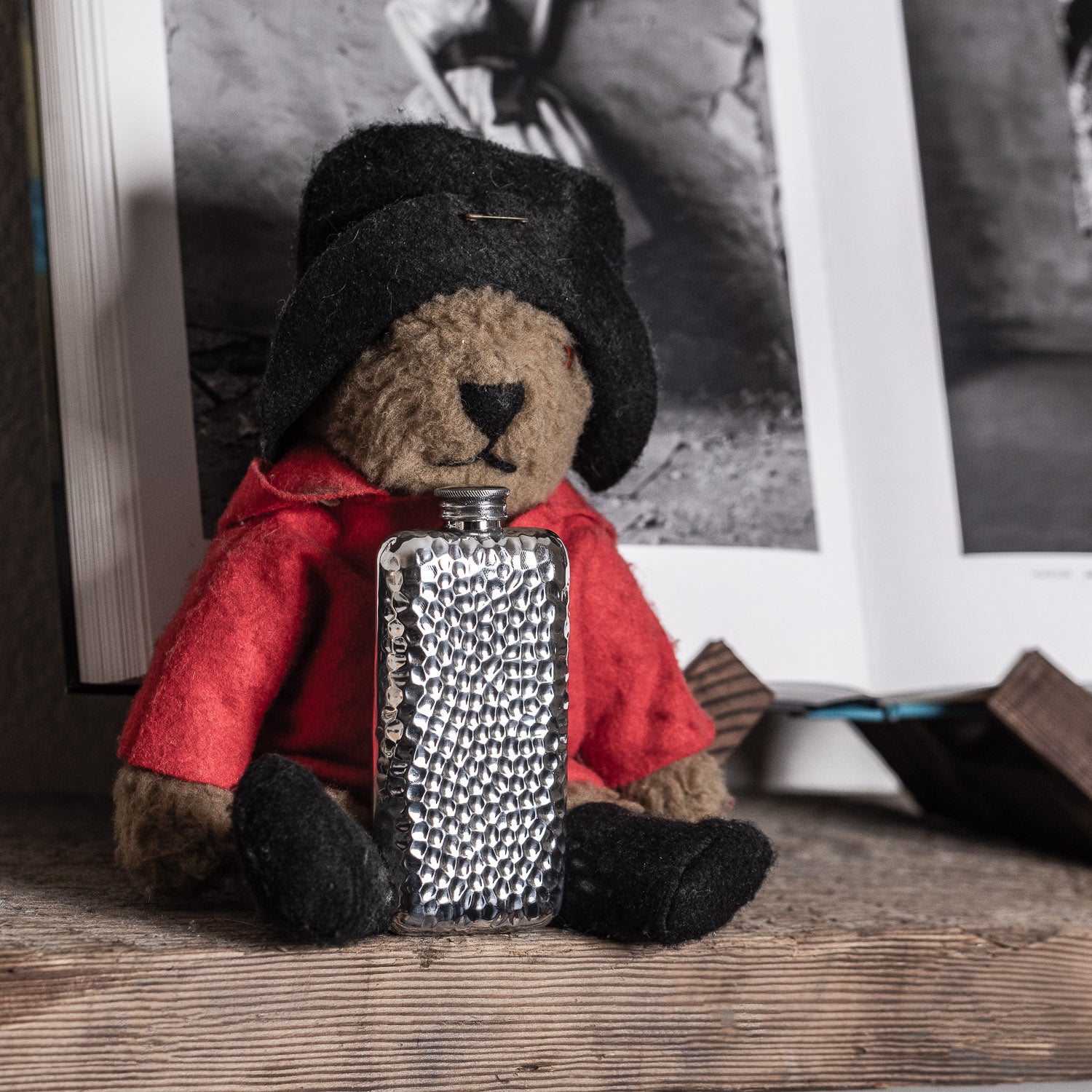 A.R. Wentworth 3oz Top Pocket Flask - Hammered Pewter - Gladfellow