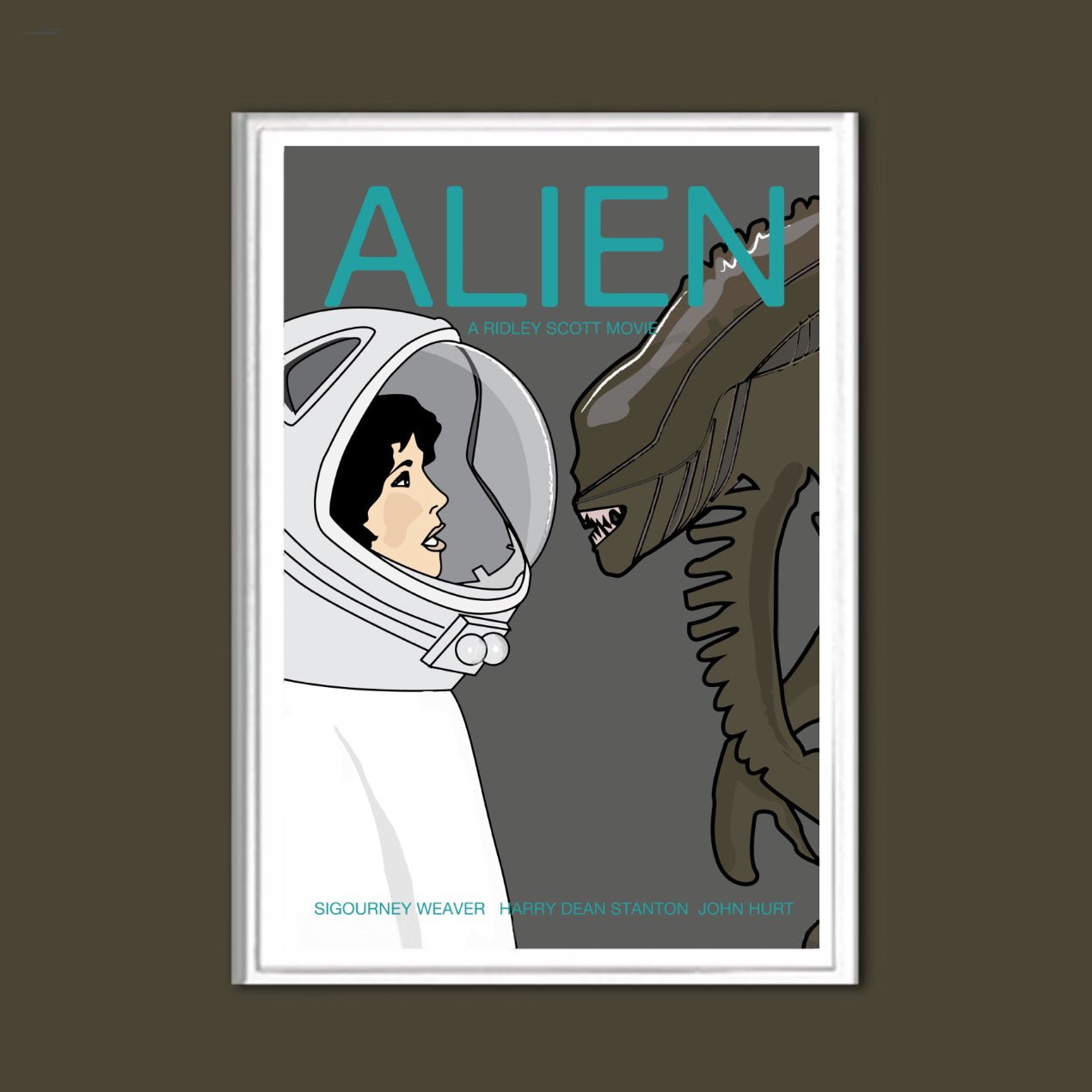 Alien - Retro Movie Poster - Movie Poster | Gladfellow