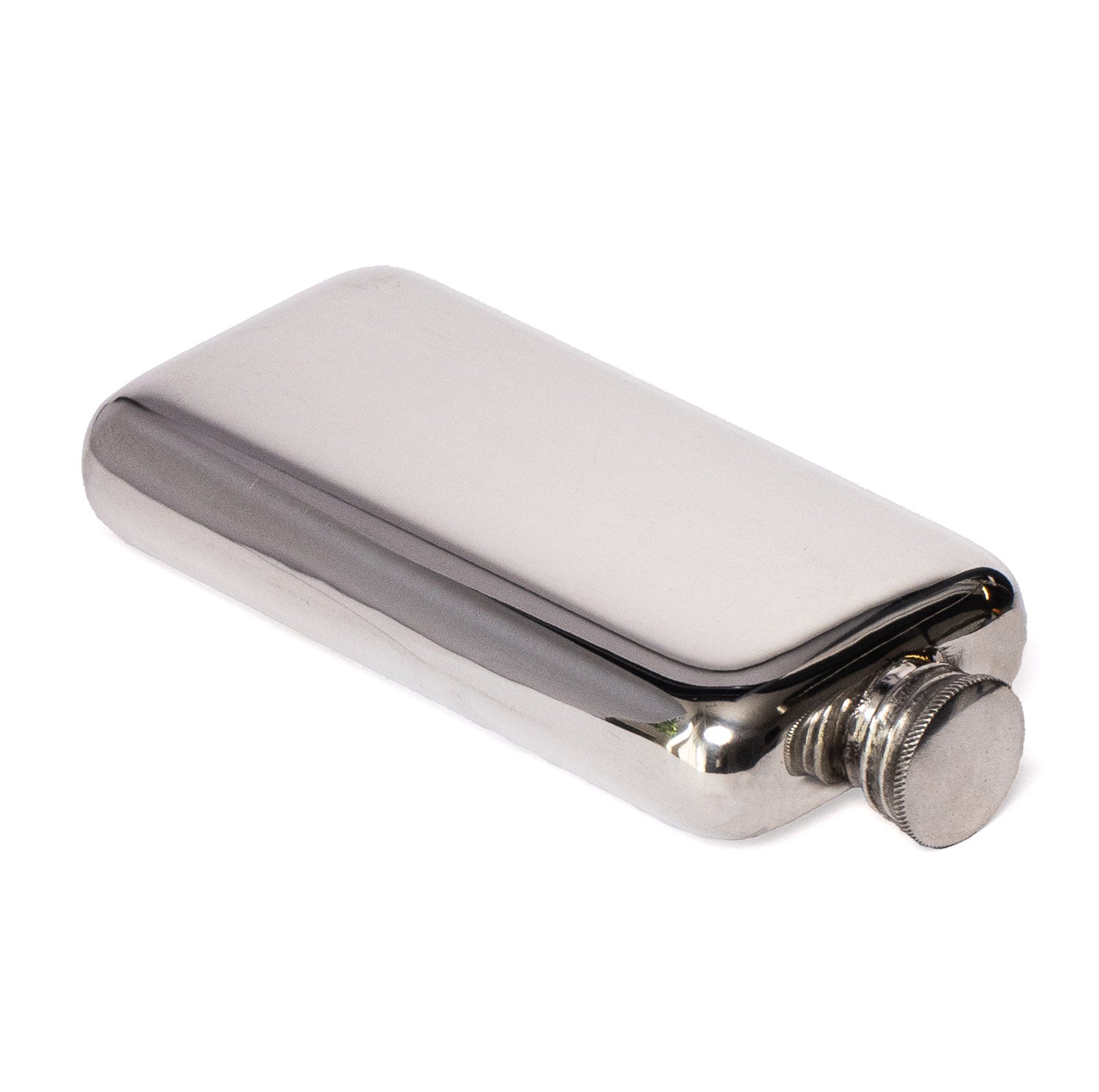 A.R. Wentworth 3oz Top Pocket Flask - Pewter - Flask | Gladfellow