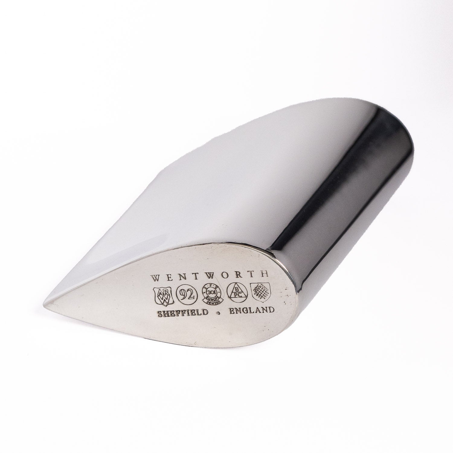 A.R. Wentworth 4oz Teardrop Flask - Pewter - Flask | Gladfellow