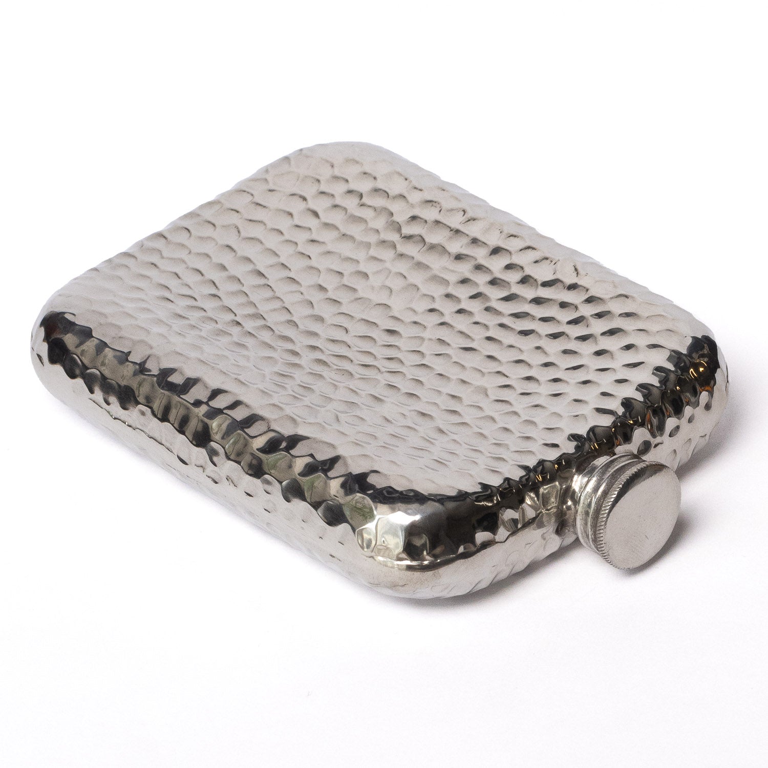 A.R. Wentworth 6oz Pocket Flask - Hammered Pewter - Flask | Gladfellow