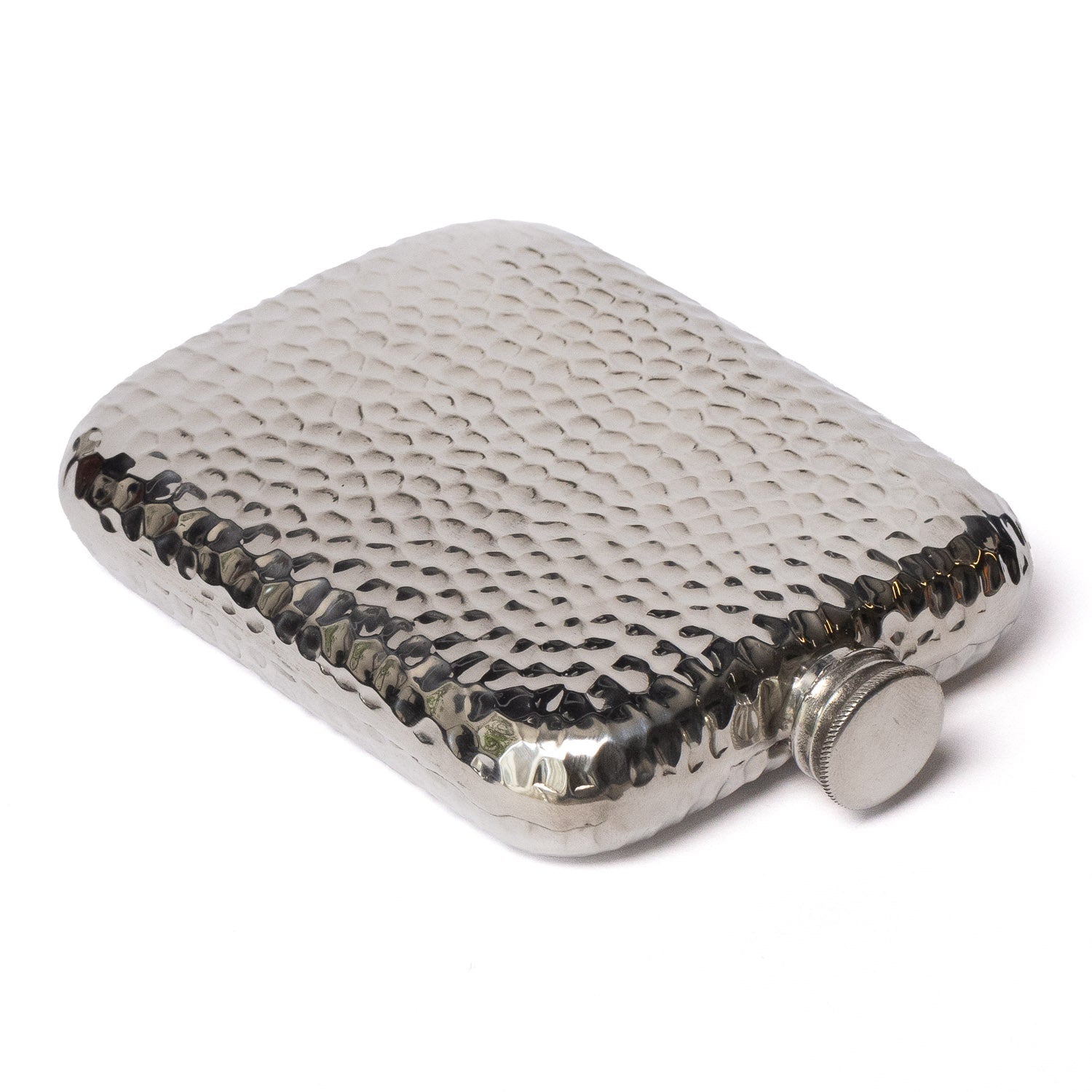 A.R. Wentworth 6oz Pocket Flask - Hammered Pewter - Flask | Gladfellow