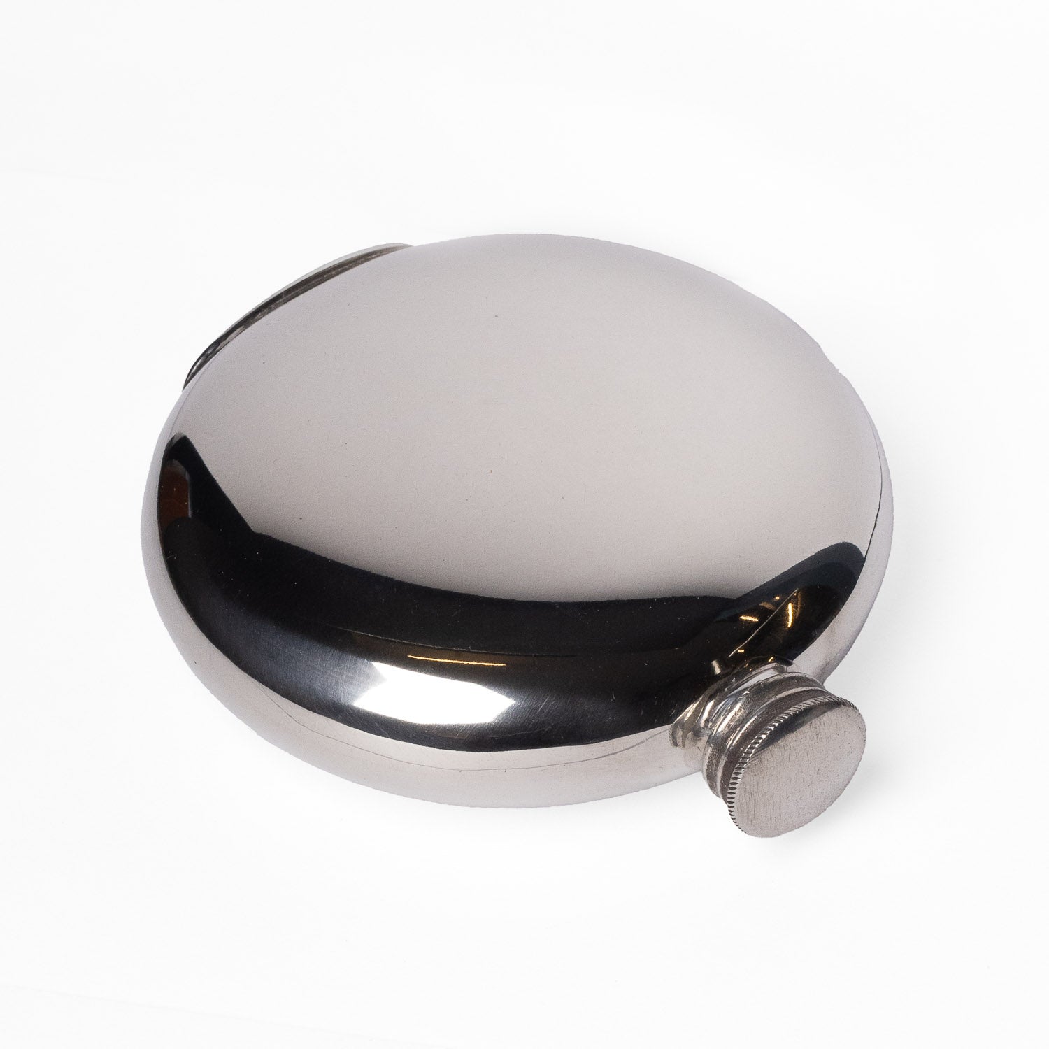 A.R. Wentworth 6oz Round Flask - Pewter - Flask | Gladfellow