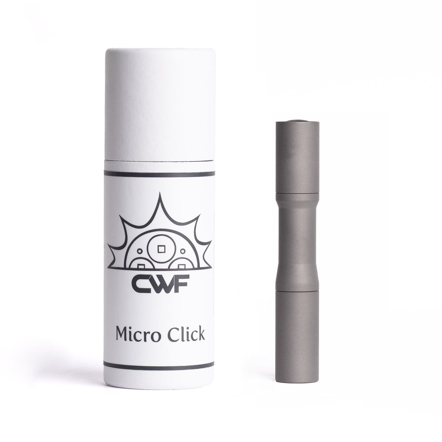 CWF Custom Micro Click Flashlight - Stonewashed Titanium - Flashlight | Gladfellow