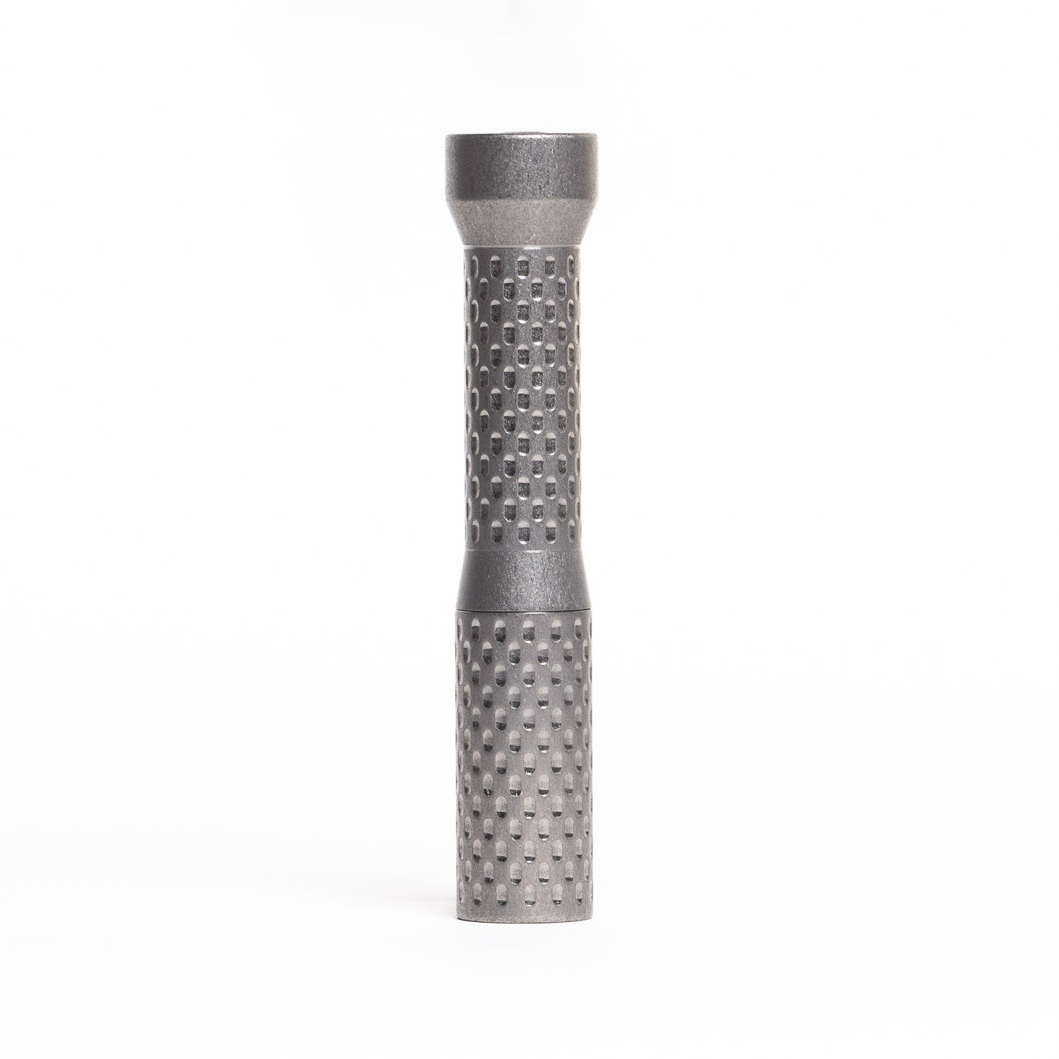 Dawson Machine Craft Divot Slimmer Flashlight - Tumbled Titanium - Flashlight | Gladfellow