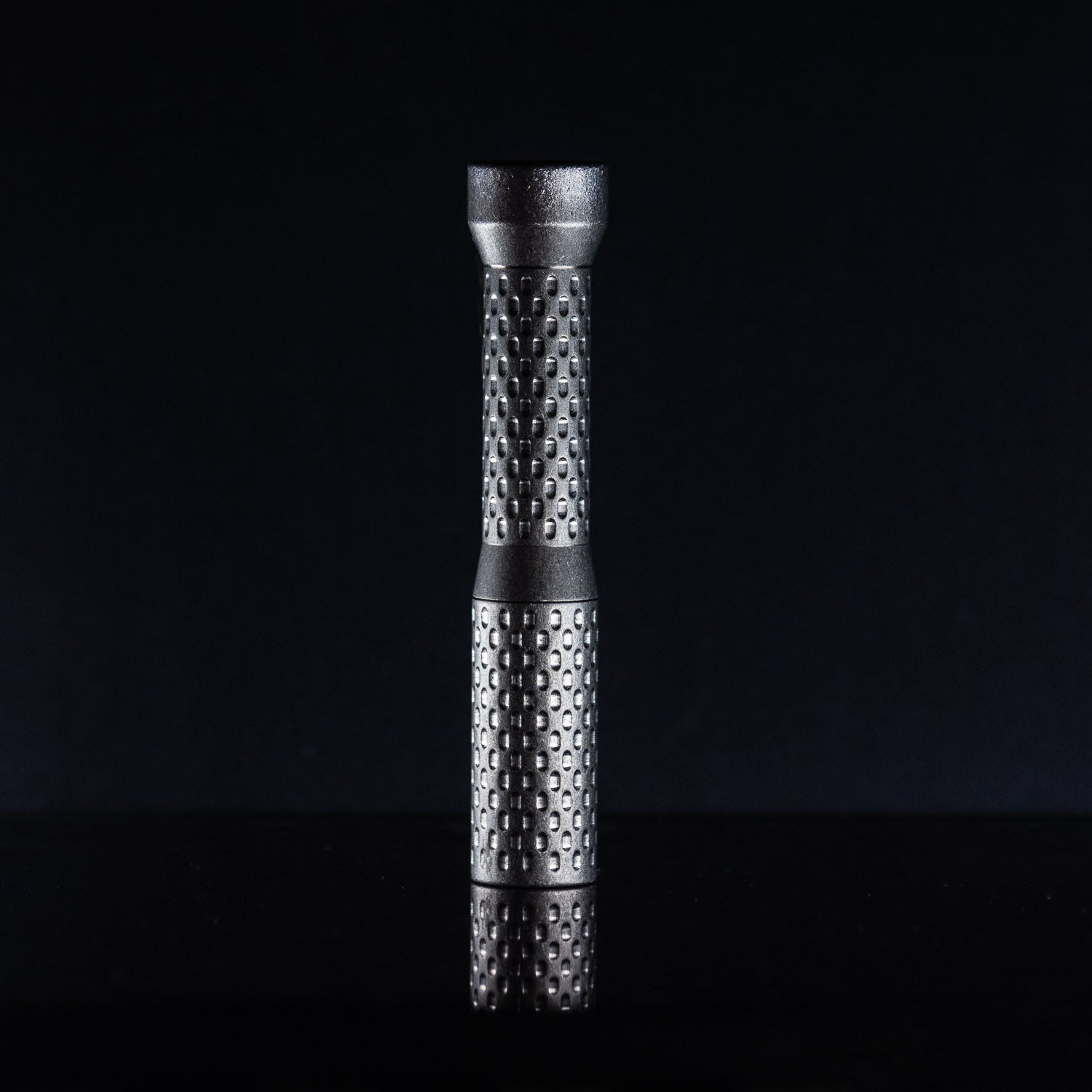 Dawson Machine Craft Divot Slimmer Flashlight - Tumbled Titanium - Flashlight | Gladfellow
