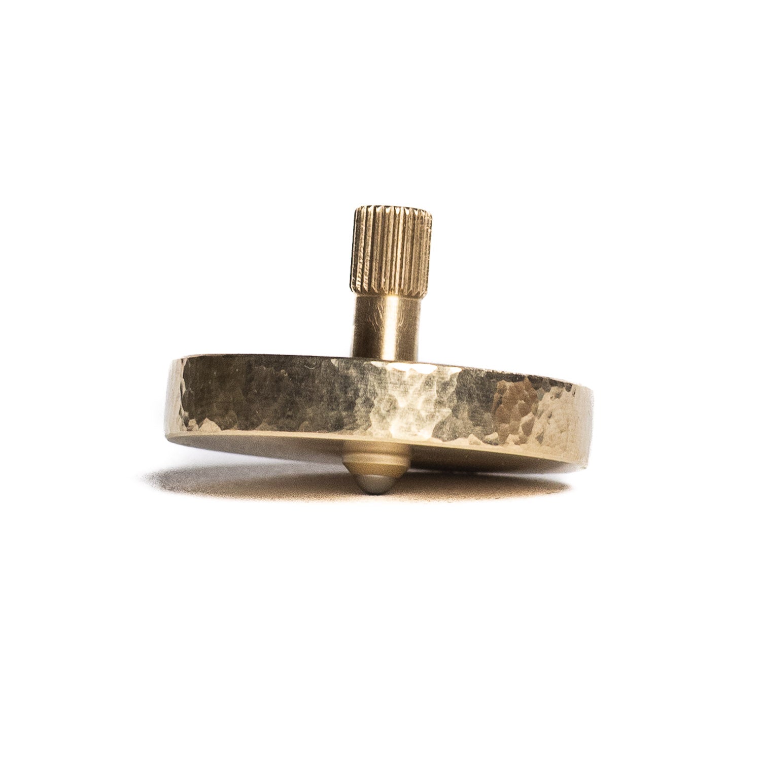 Felix Ure "Atom" Spinning Top - Hammered Brass - Spinning Top | Gladfellow