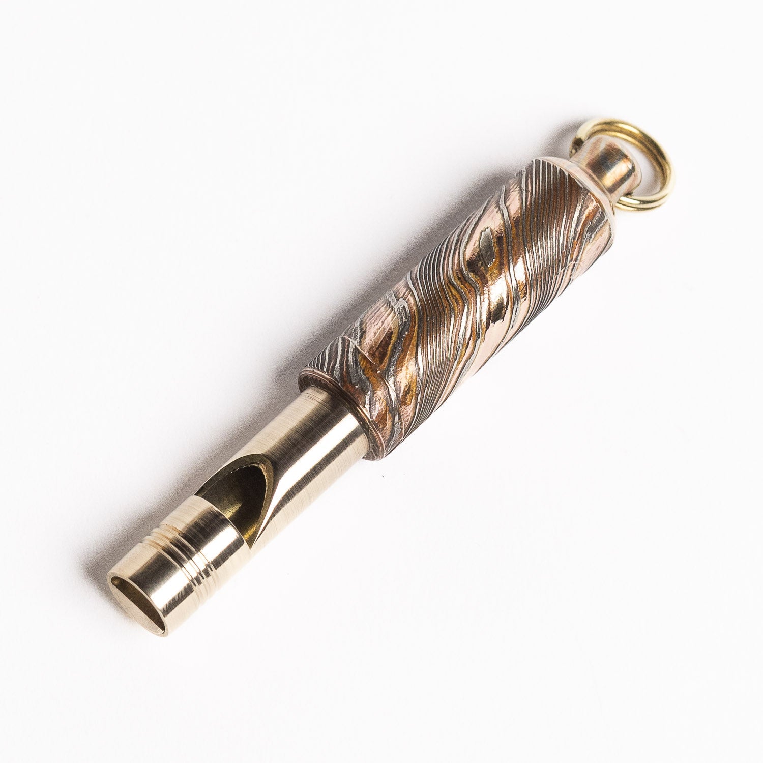 Fiddle Foundry Mokume - gane & Brass Whistle - Whistle | Gladfellow