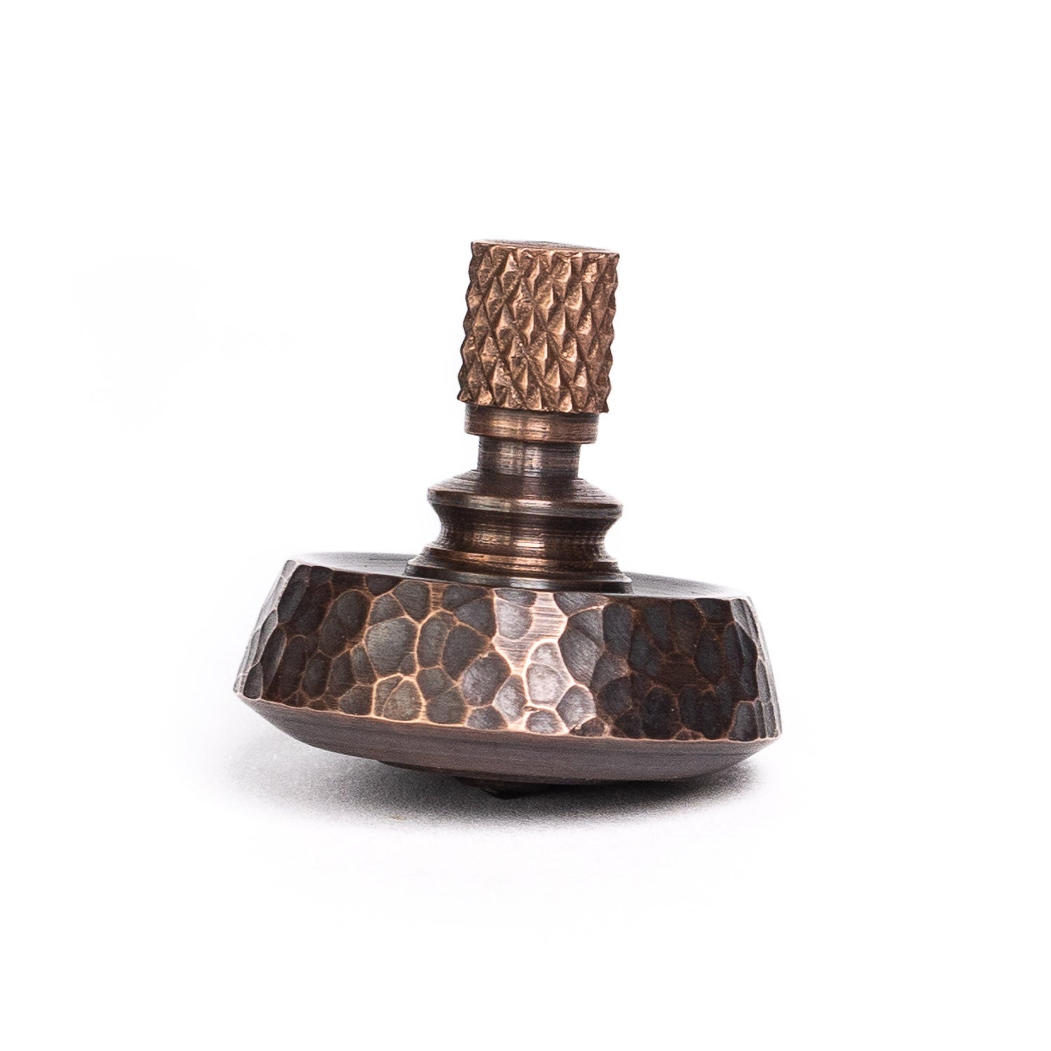 Fiddle Foundry Spinning Top - Hammered Copper - Spinning Top | Gladfellow