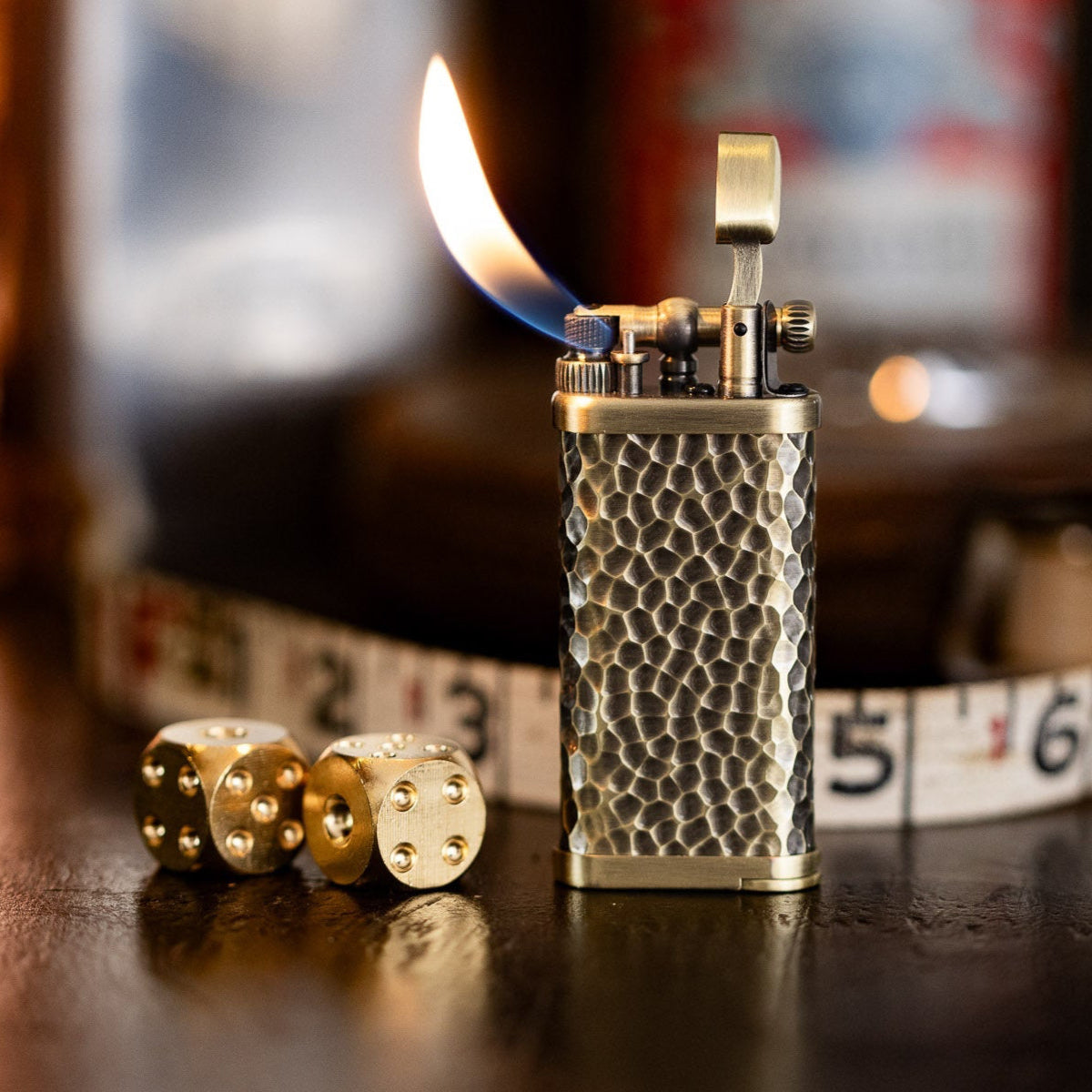 im corona Old Boy Lighter - Antique Brass Hammer Tone - Lighter | Gladfellow