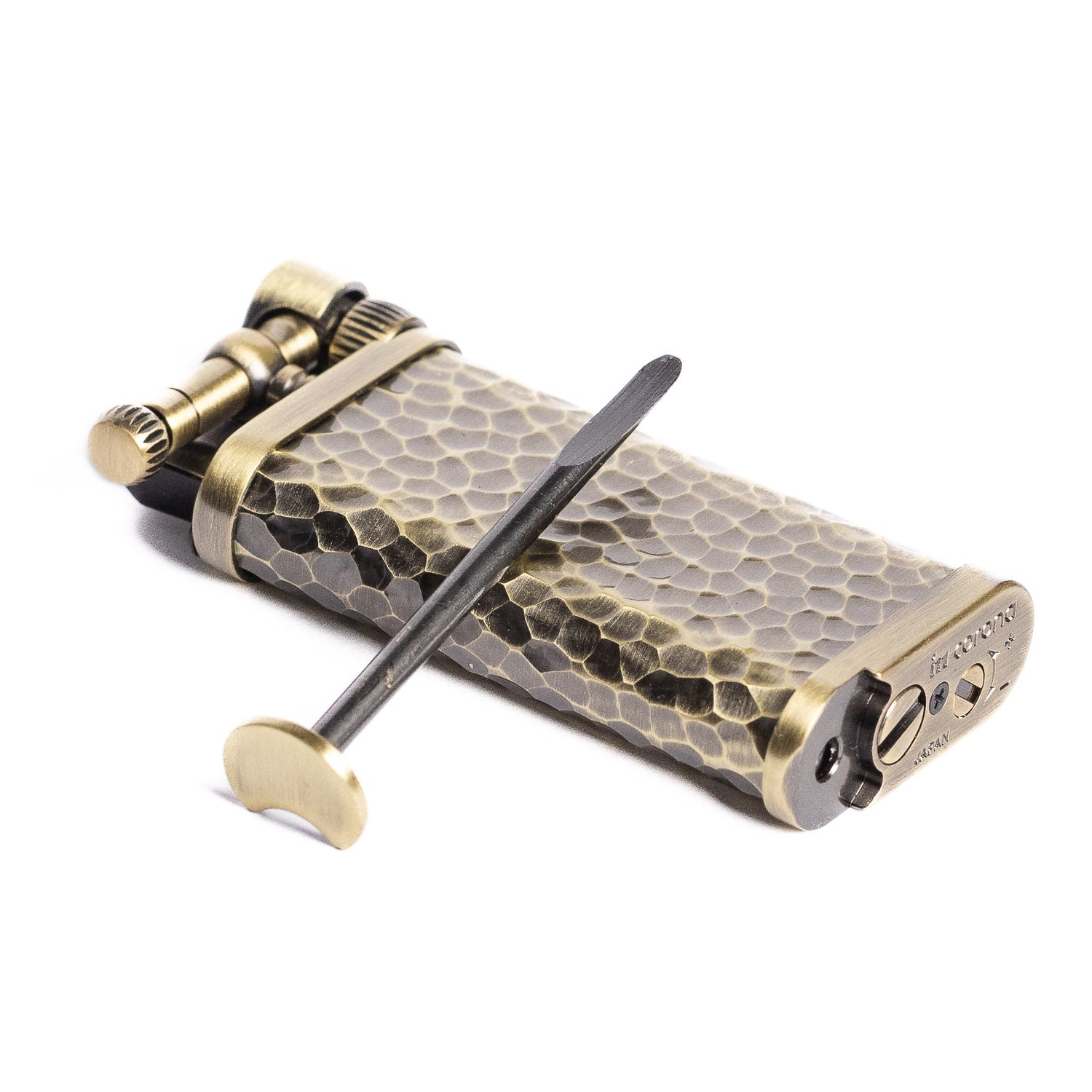 im corona Old Boy Lighter - Antique Brass Hammer Tone - Lighter | Gladfellow