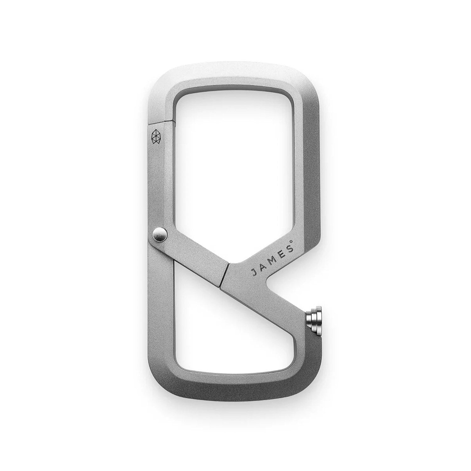 James Brand The Mehlville EDC Carabiner - Titanium - Keychain | Gladfellow