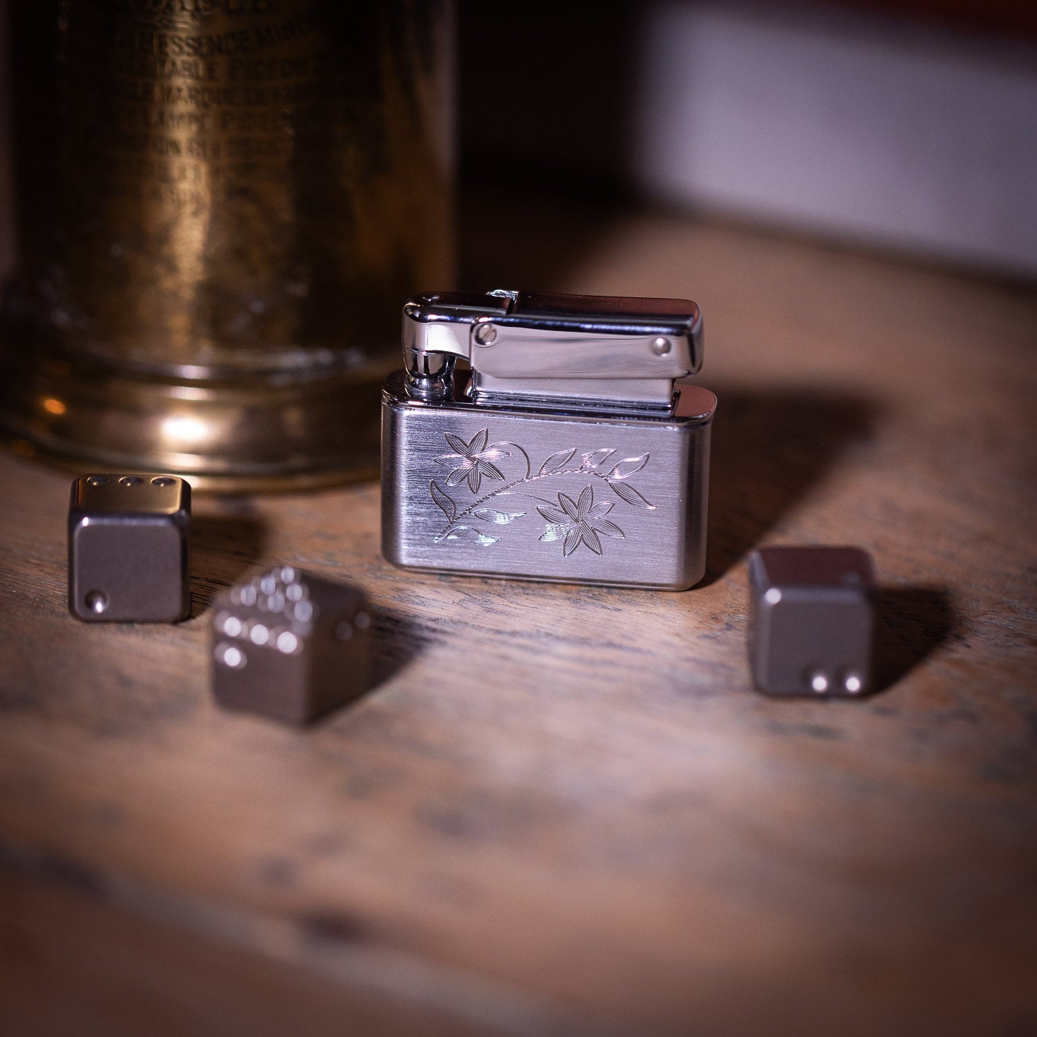 Kreisler Vintage Lighter – Floral Engraving - Lighter | Gladfellow