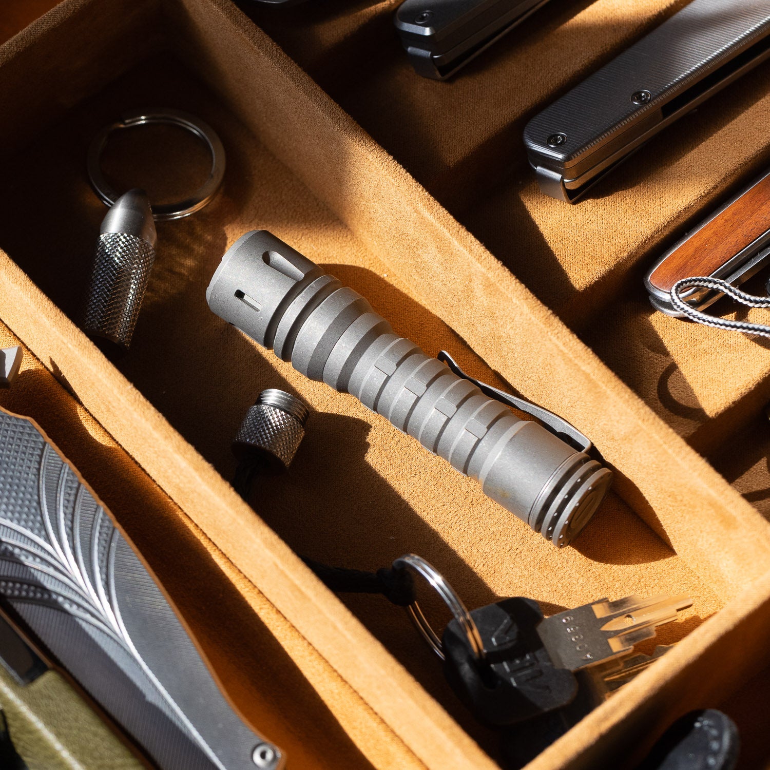 ReyLight LANapple Flashlight - Stonewashed Titanium - Flashlight | Gladfellow