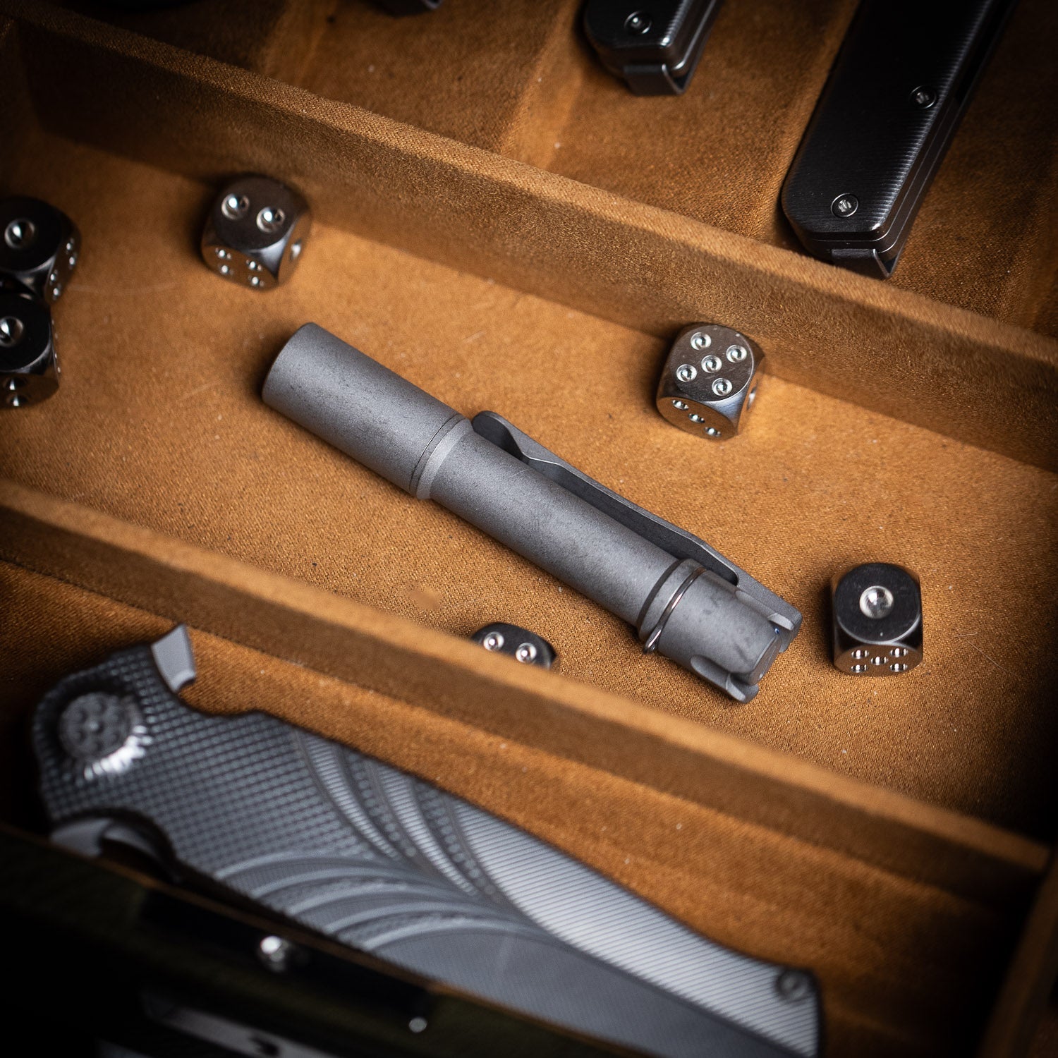 ReyLight Pineapple Mini Flashlight MK3 - Titanium - Flashlight | Gladfellow