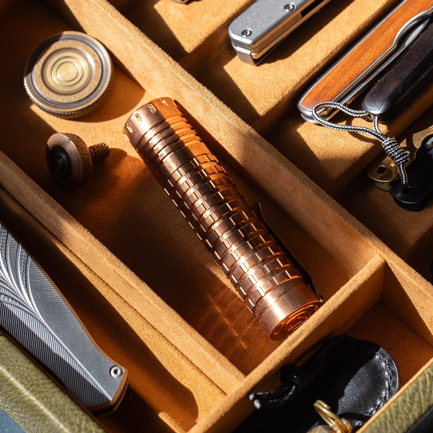 ReyLight Triple Dawn Flashlight - Copper - Flashlight | Gladfellow