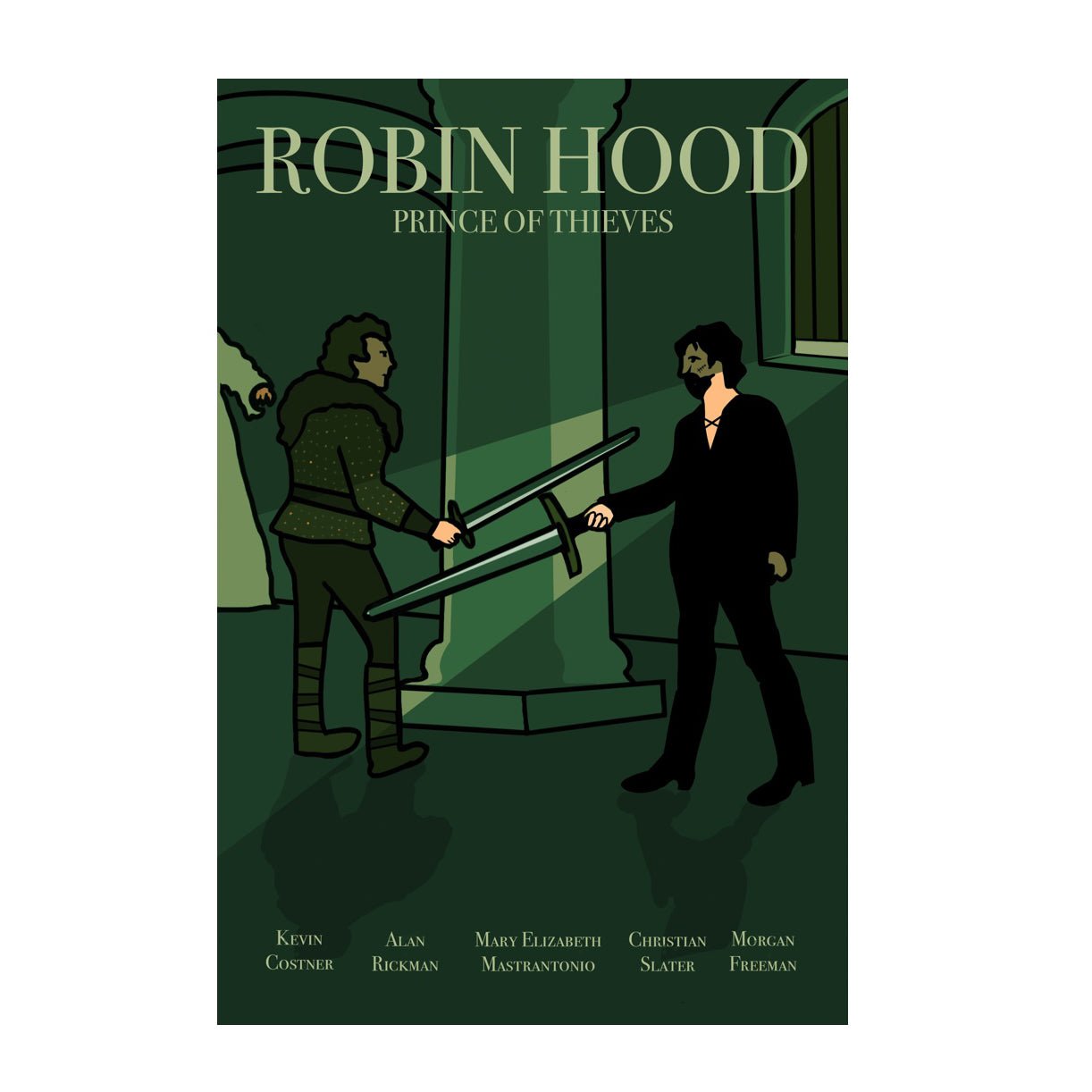 Robin Hood: Prince of Thieves - Retro Movie Poster - Movie Poster | Gladfellow