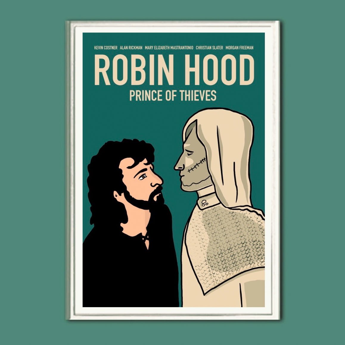 Robin Hood: Prince of Thieves (Sheriff Edition) - Retro Movie Poster - Gladfellow