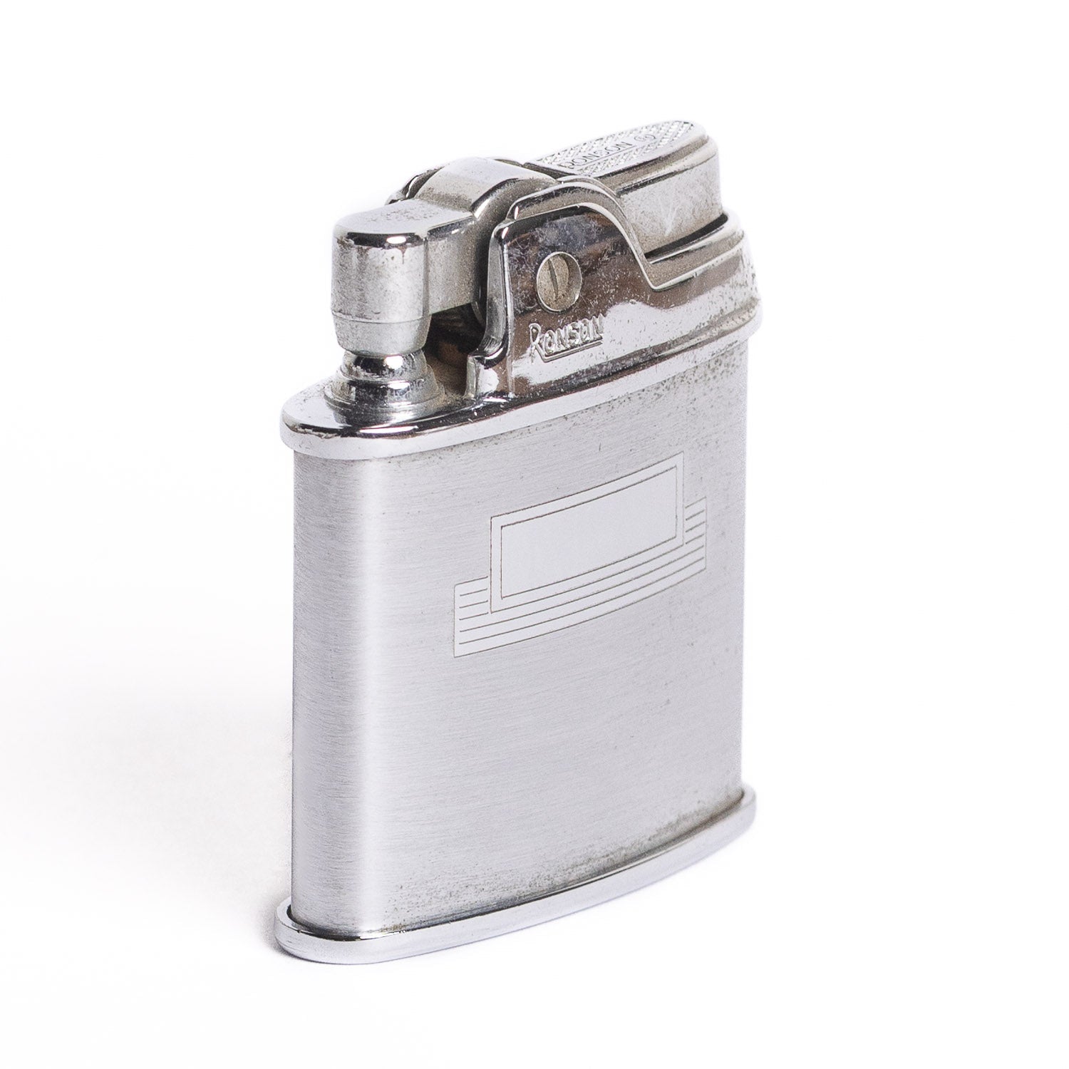 Ronson Vintage Sport Lighter – Brushed Chrome Finish - Lighter | Gladfellow