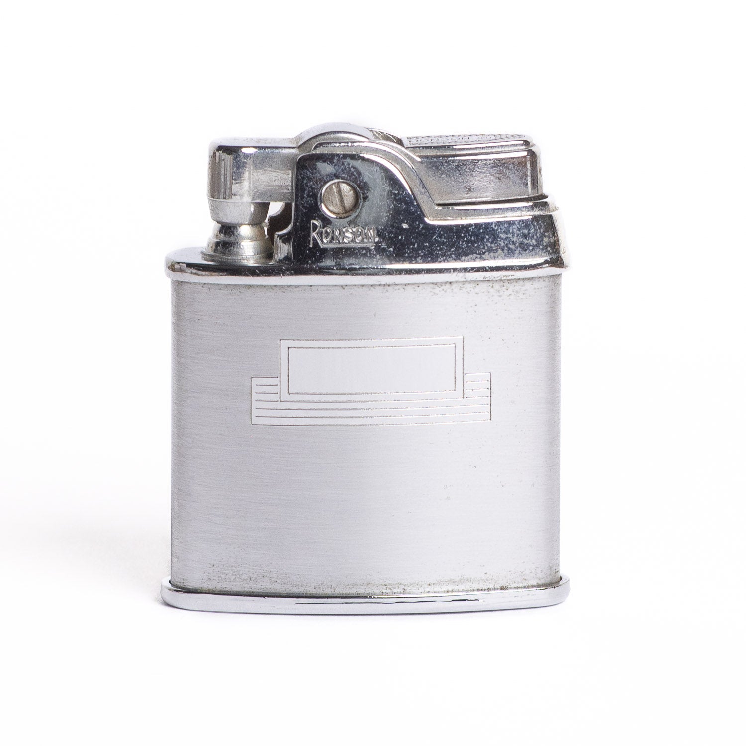 Ronson Vintage Sport Lighter – Brushed Chrome Finish - Lighter | Gladfellow