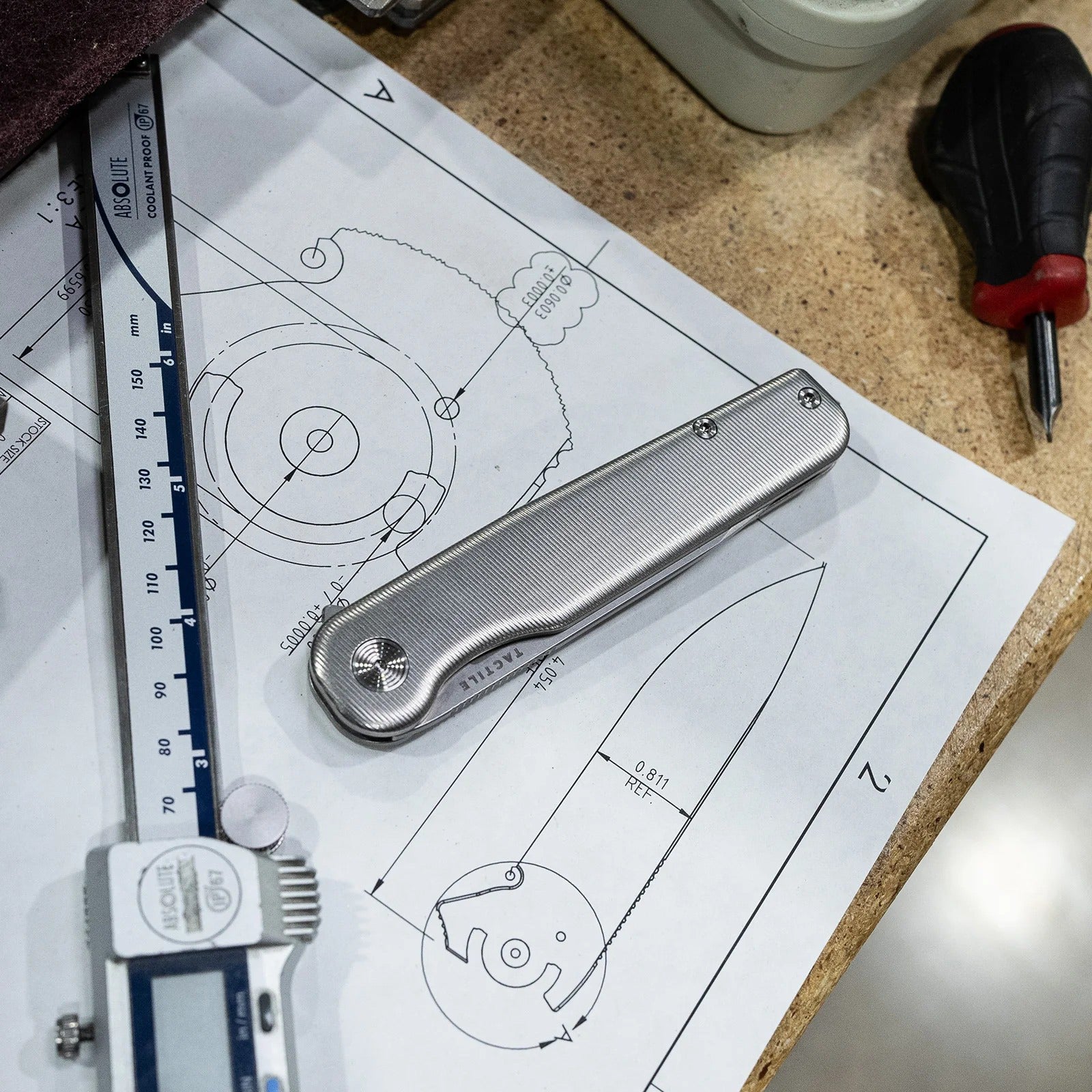 Tactile Knife Co. Rockwall Flipper Folding Knife - Pocket Knife | Gladfellow