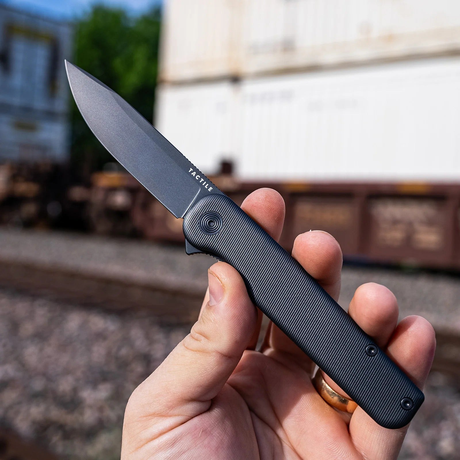 Tactile Knife Co. Rockwall Flipper Folding Knife - Pocket Knife | Gladfellow