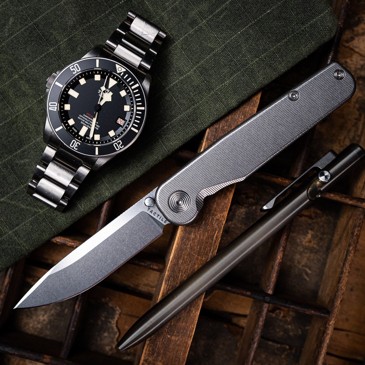 Tactile Knife Co. Rockwall Thumbstud Folding Knife - Pocket Knife | Gladfellow