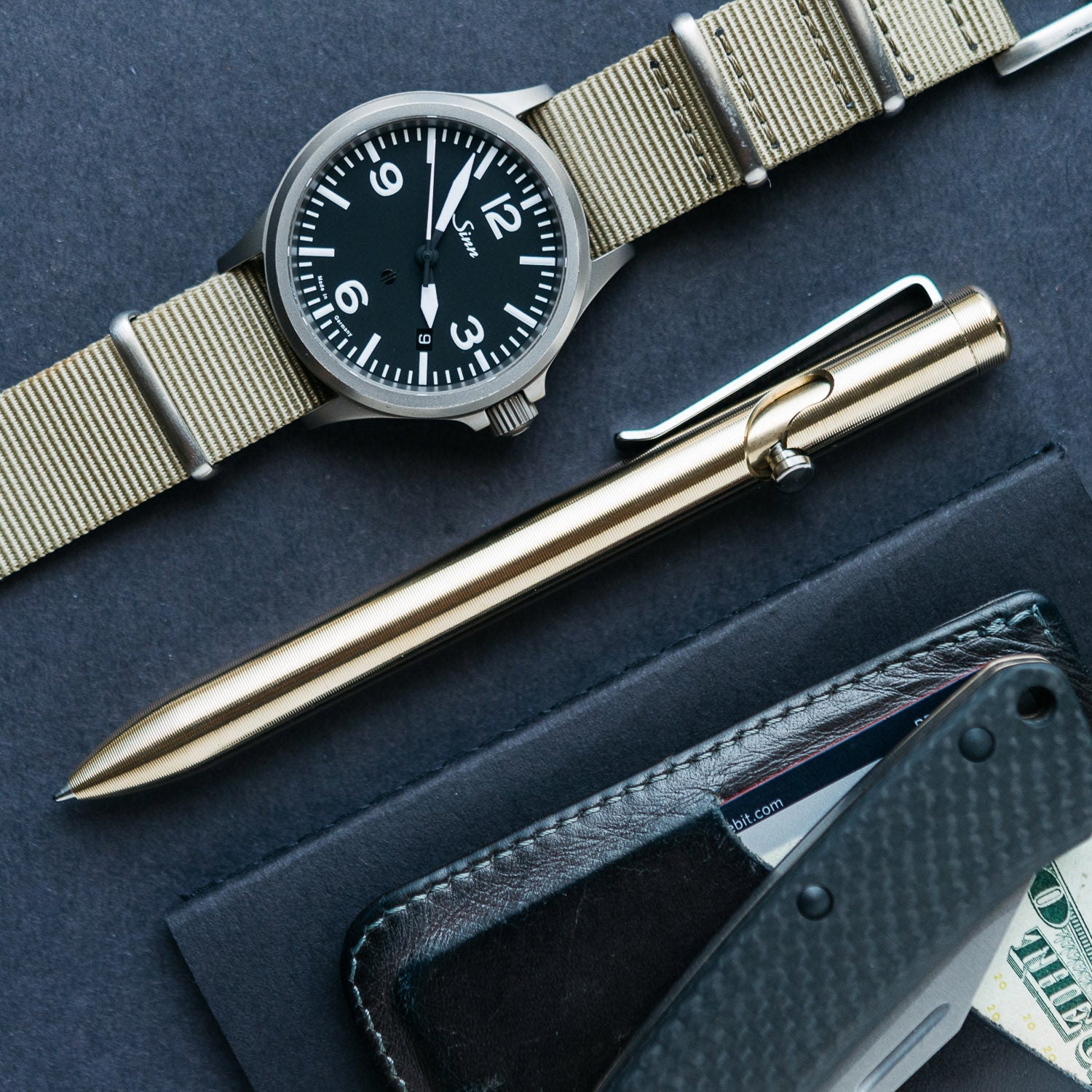 Tactile Turn Bolt Action Pen - Bronze (Short) - Pens | Gladfellow