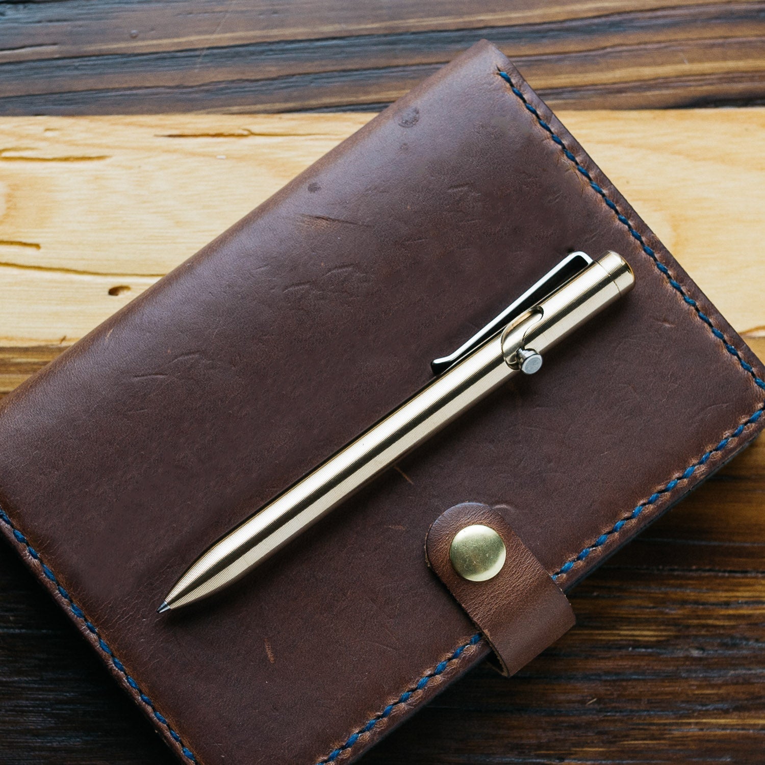 Tactile Turn Bolt Action Pen - Bronze (Short) - Pens | Gladfellow