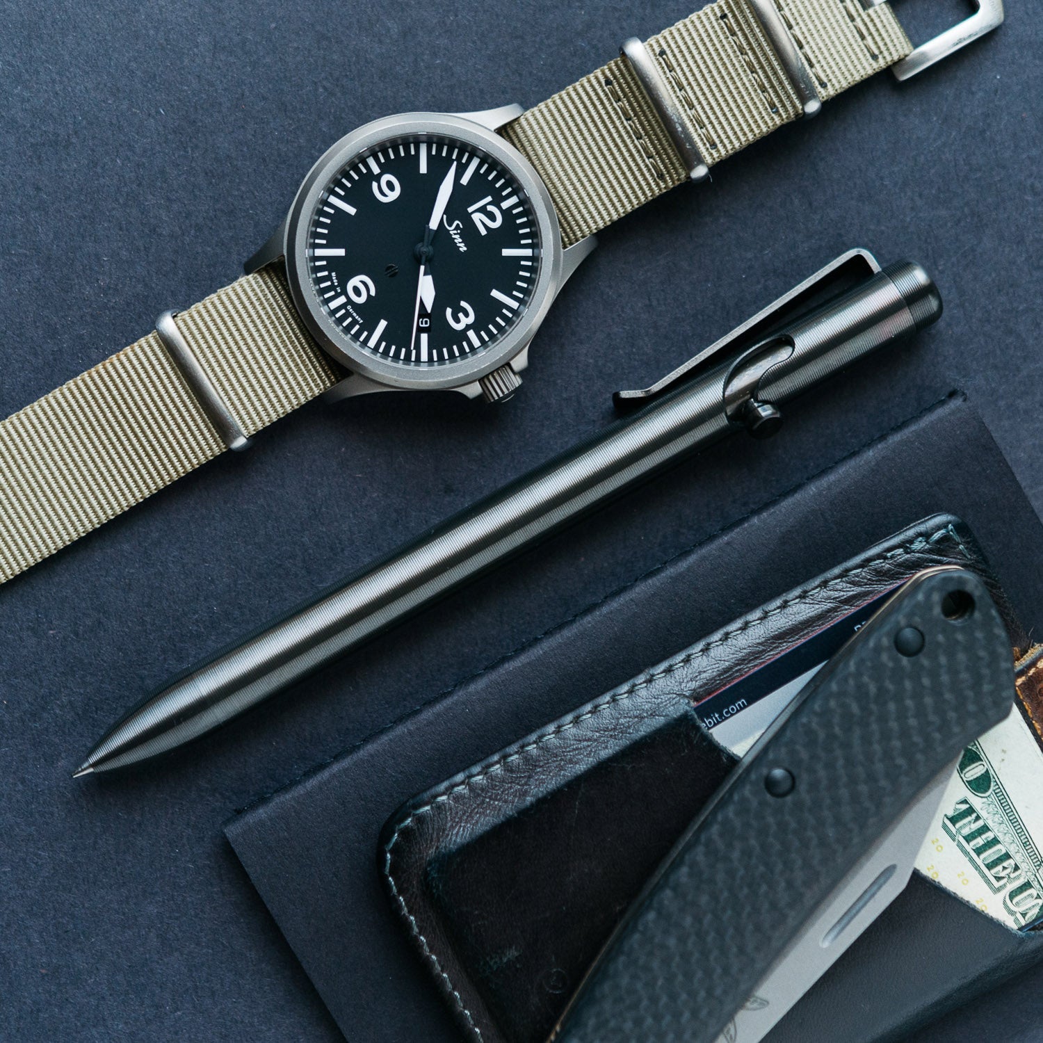 Tactile Turn Bolt Action Pen - Zirconium (Short) - Pens | Gladfellow