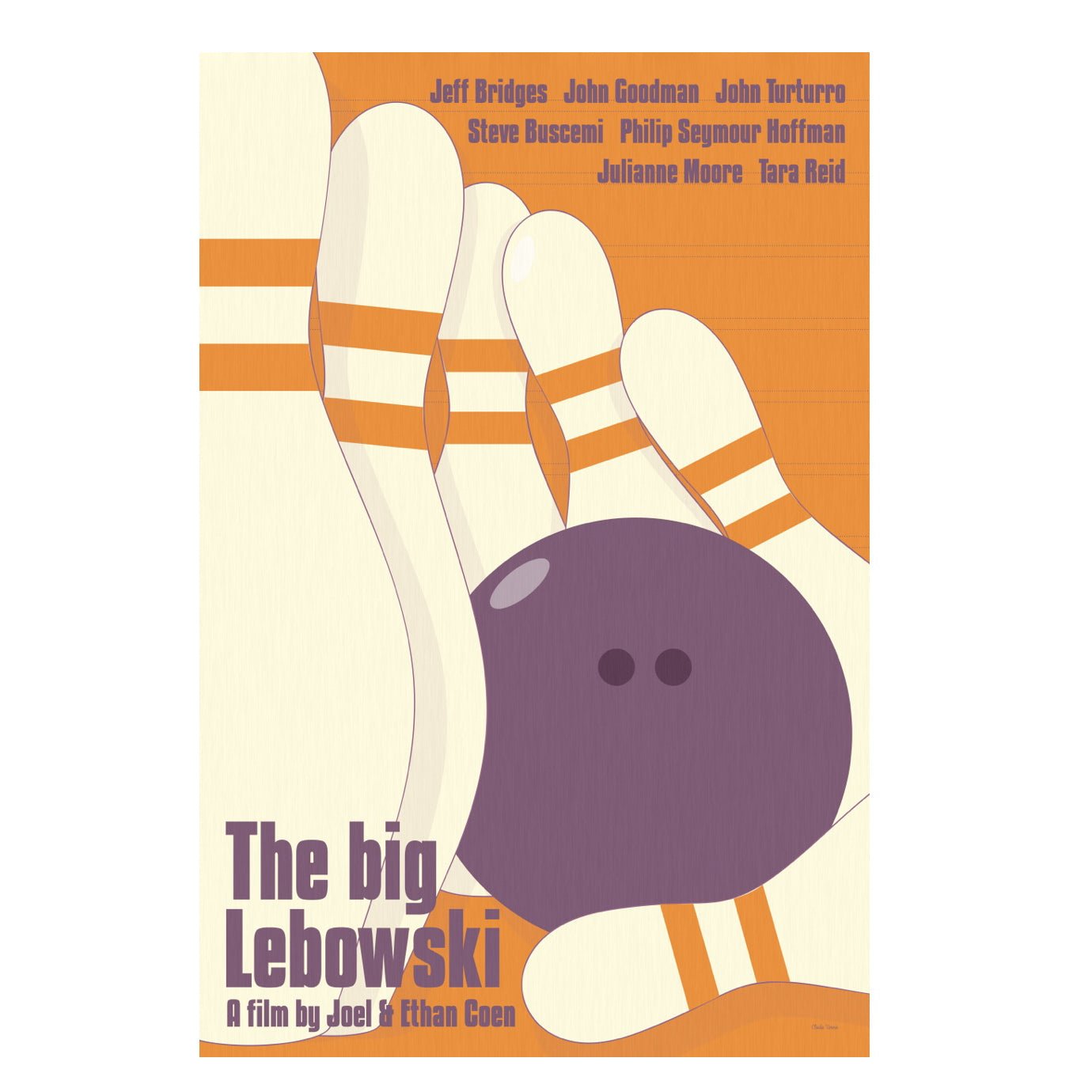 The Big Lebowski - Retro Movie Poster - Movie Poster | Gladfellow