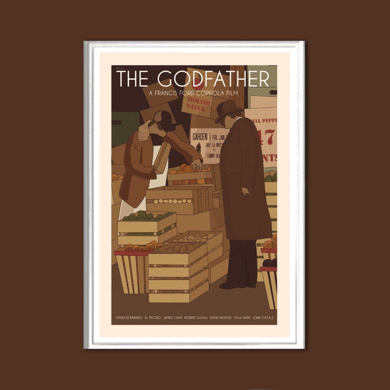 The Godfather - Retro Movie Poster - Movie Poster | Gladfellow
