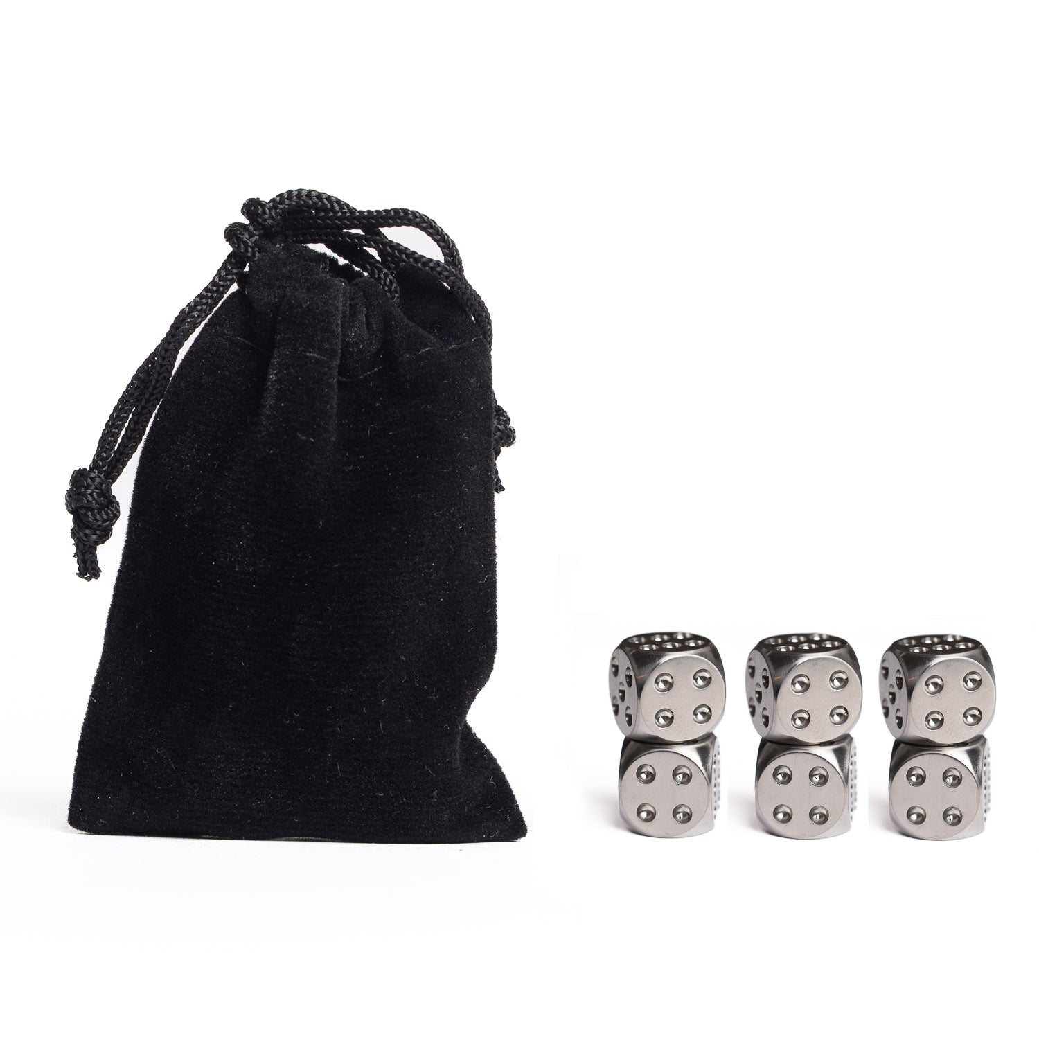 Titanium Dice Set – Pair, Set of 6, or Full Set of 12 - Dice | Gladfellow