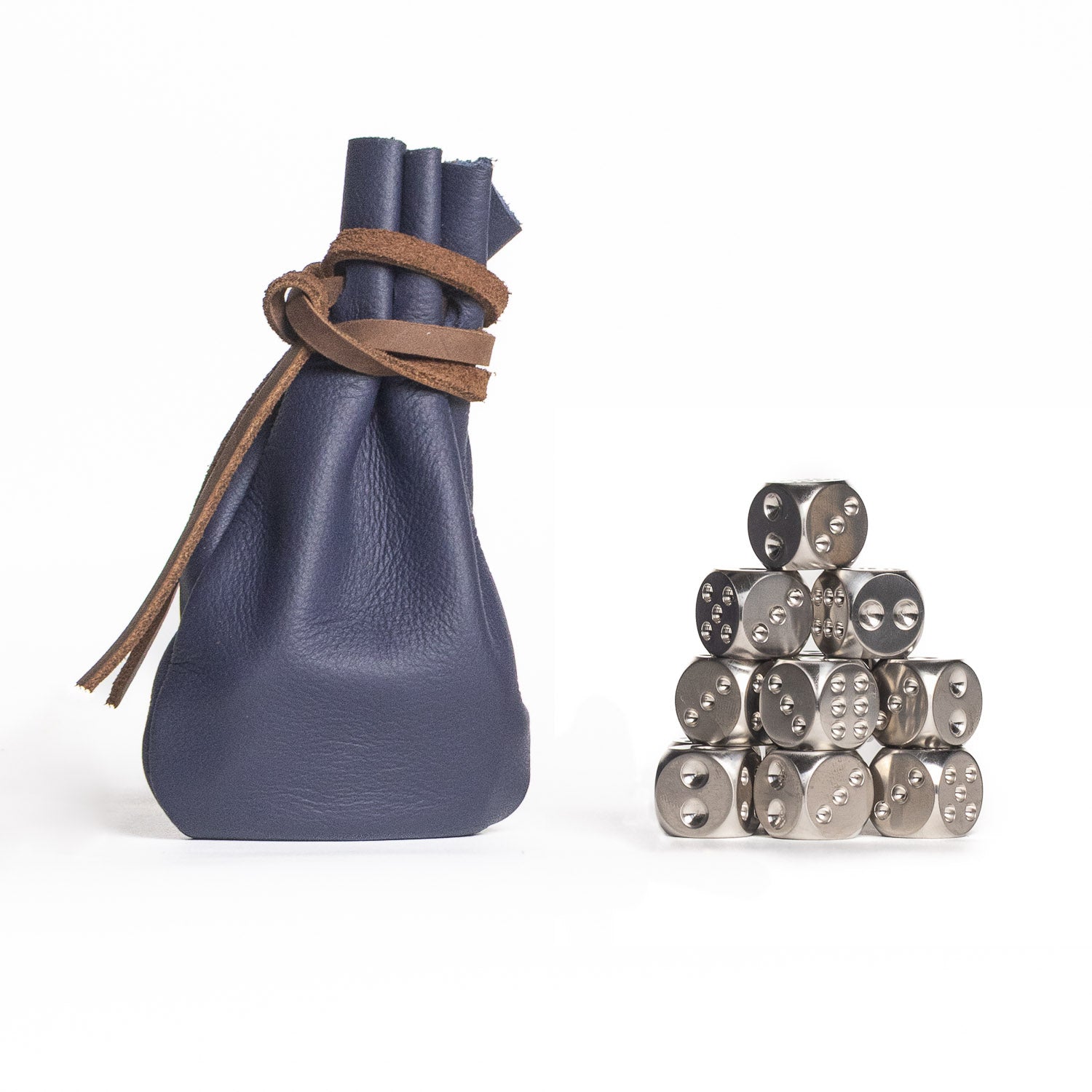 Titanium Dice Set – Pair, Set of 6, or Full Set of 12 - Dice | Gladfellow