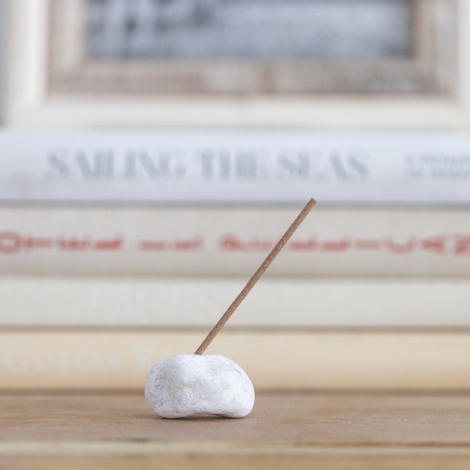Tokyo Kodo White Stone Incense Holder - Incense Holder | Gladfellow