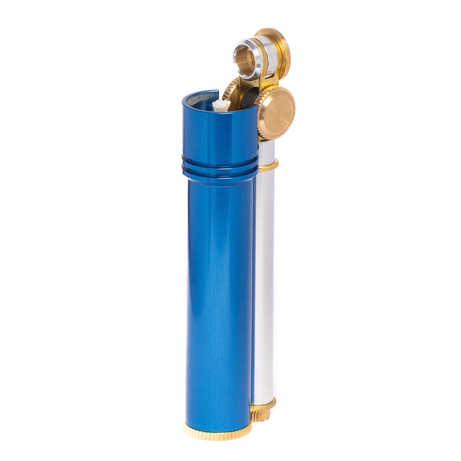 Tokyo Pipe Co Douglass Field L Lighter - Blue Aluminum - Lighter | Gladfellow