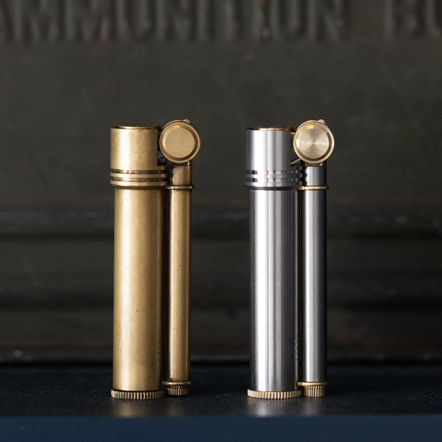 Tokyo Pipe Co Douglass Field L Lighter - Brass - Lighter | Gladfellow