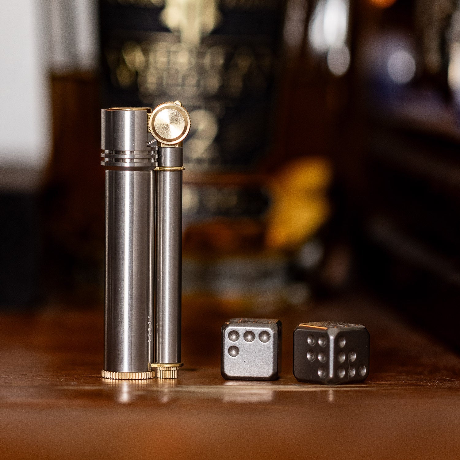 Tokyo Pipe Co Douglass Field L Lighter - Stainless Steel - Lighter | Gladfellow