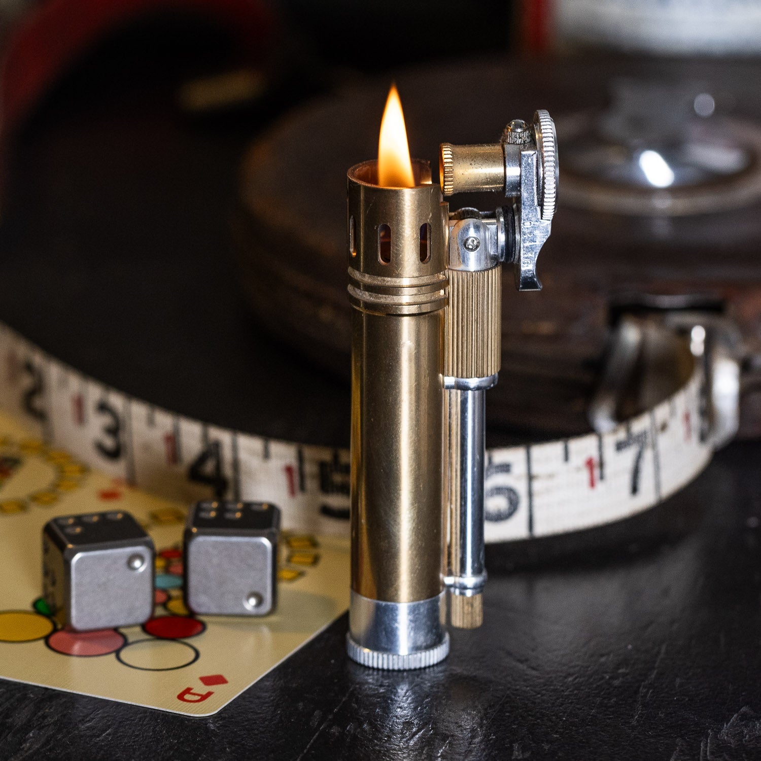 Tokyo Pipe Co Douglass Field S+ Lighter - Duralumin & Brass - Lighter | Gladfellow