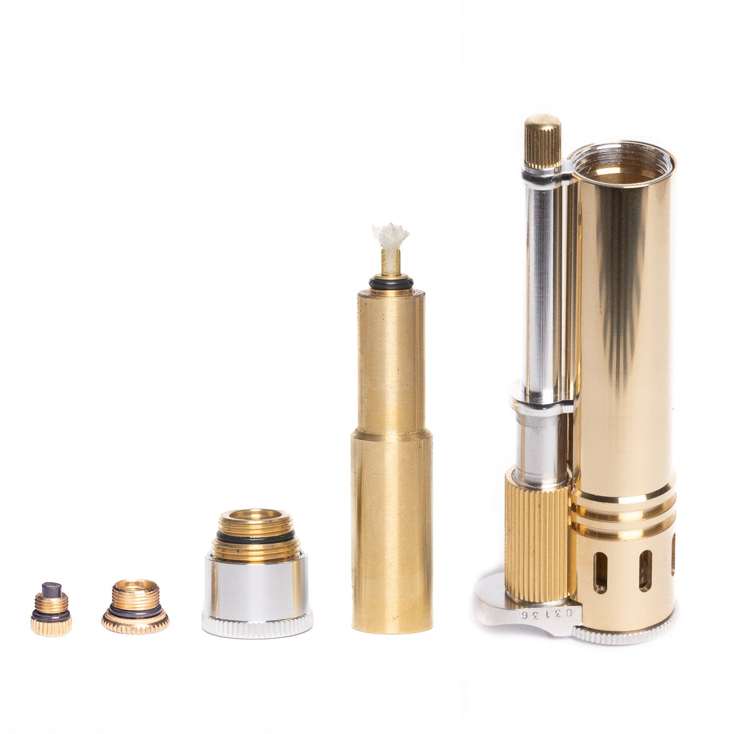 Tokyo Pipe Co Douglass Field S+ Lighter - Duralumin & Brass - Lighter | Gladfellow