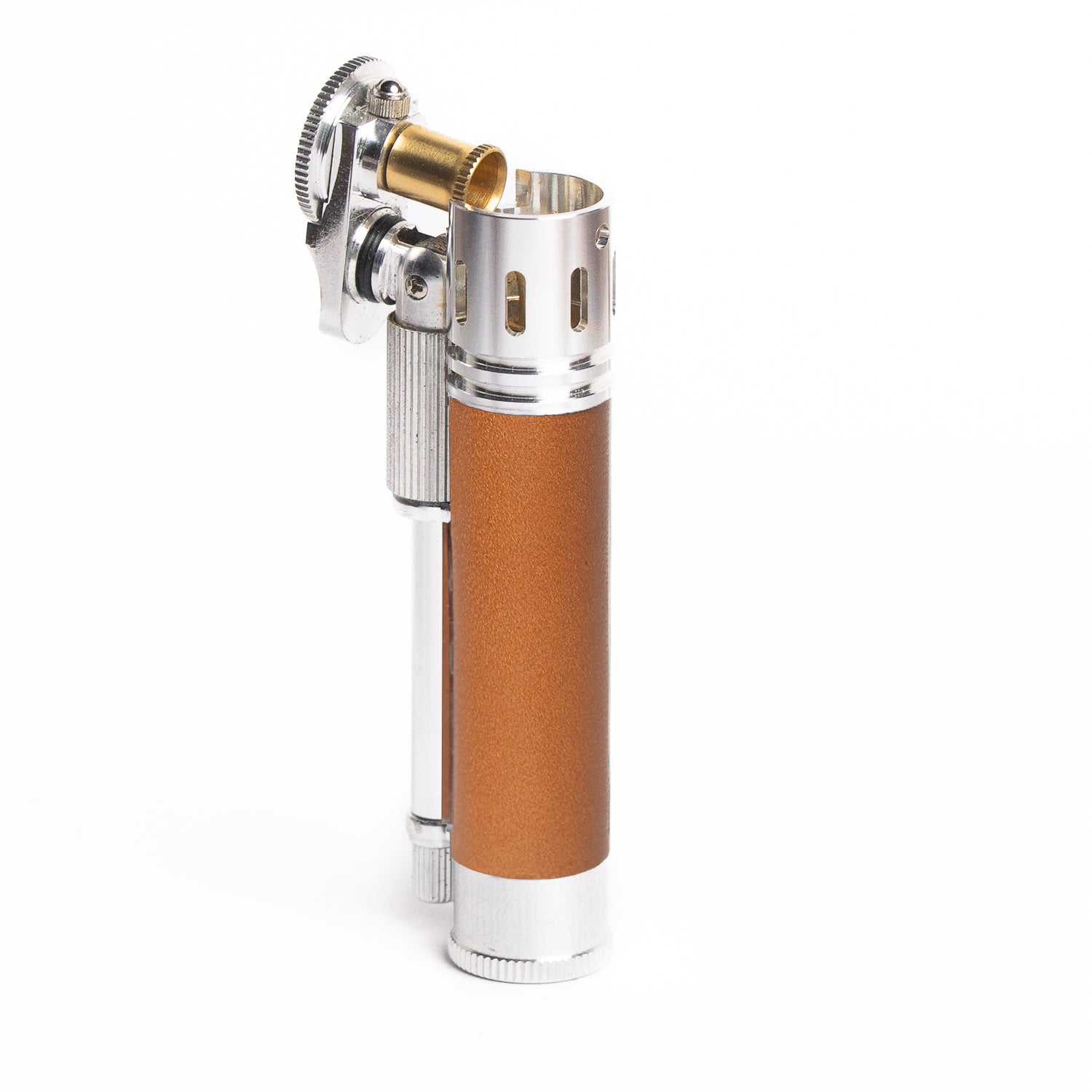 Tokyo Pipe Co Douglass Field S+ Lighter - Duralumin & Leather - Gladfellow