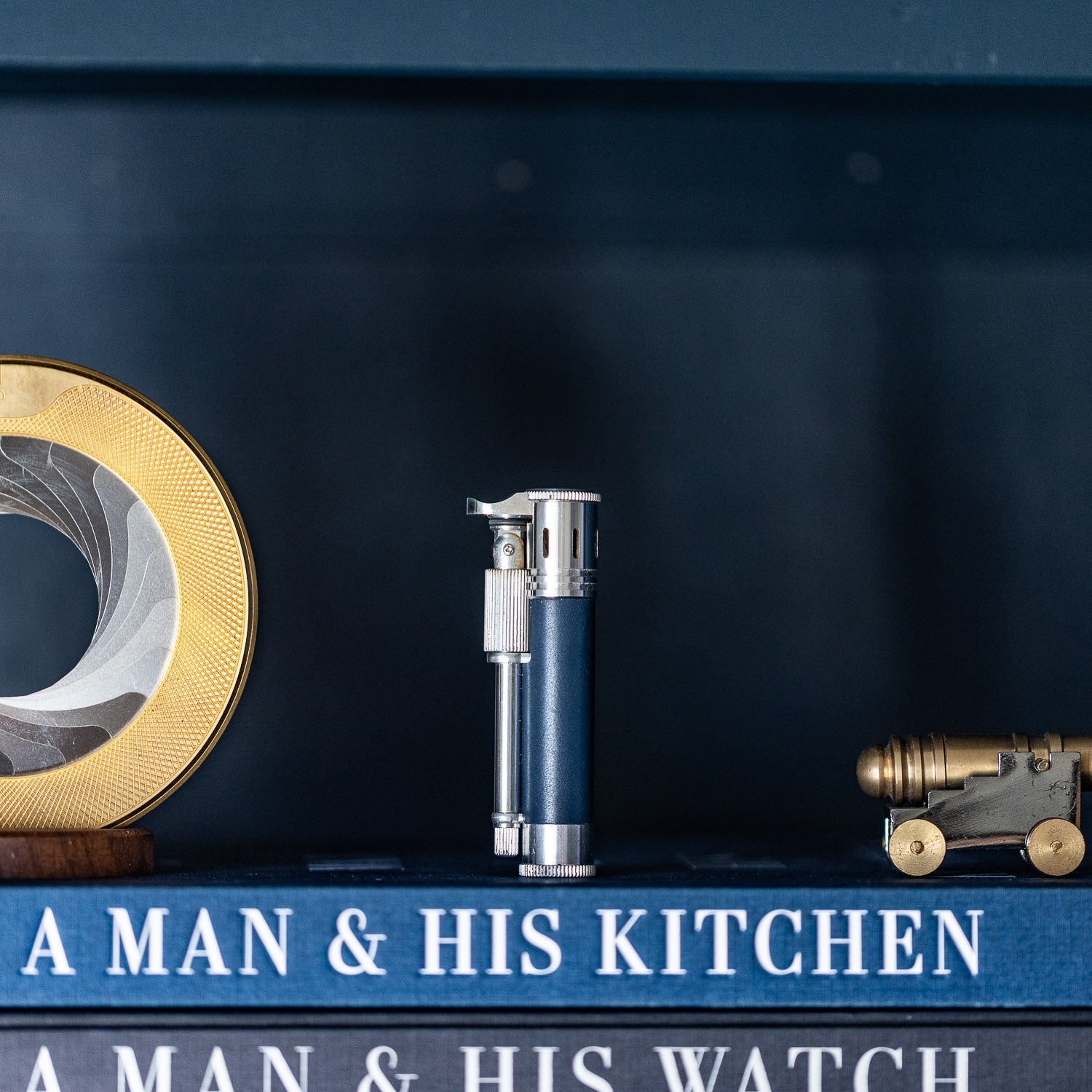 Tokyo Pipe Co Douglass Field S+ Lighter - Duralumin & Leather - Lighter | Gladfellow