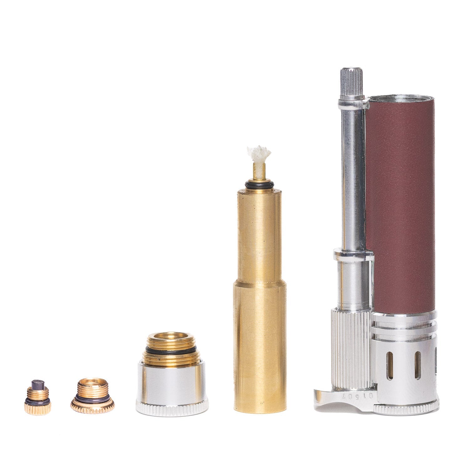 Tokyo Pipe Co Douglass Field S+ Lighter - Duralumin & Leather - Lighter | Gladfellow