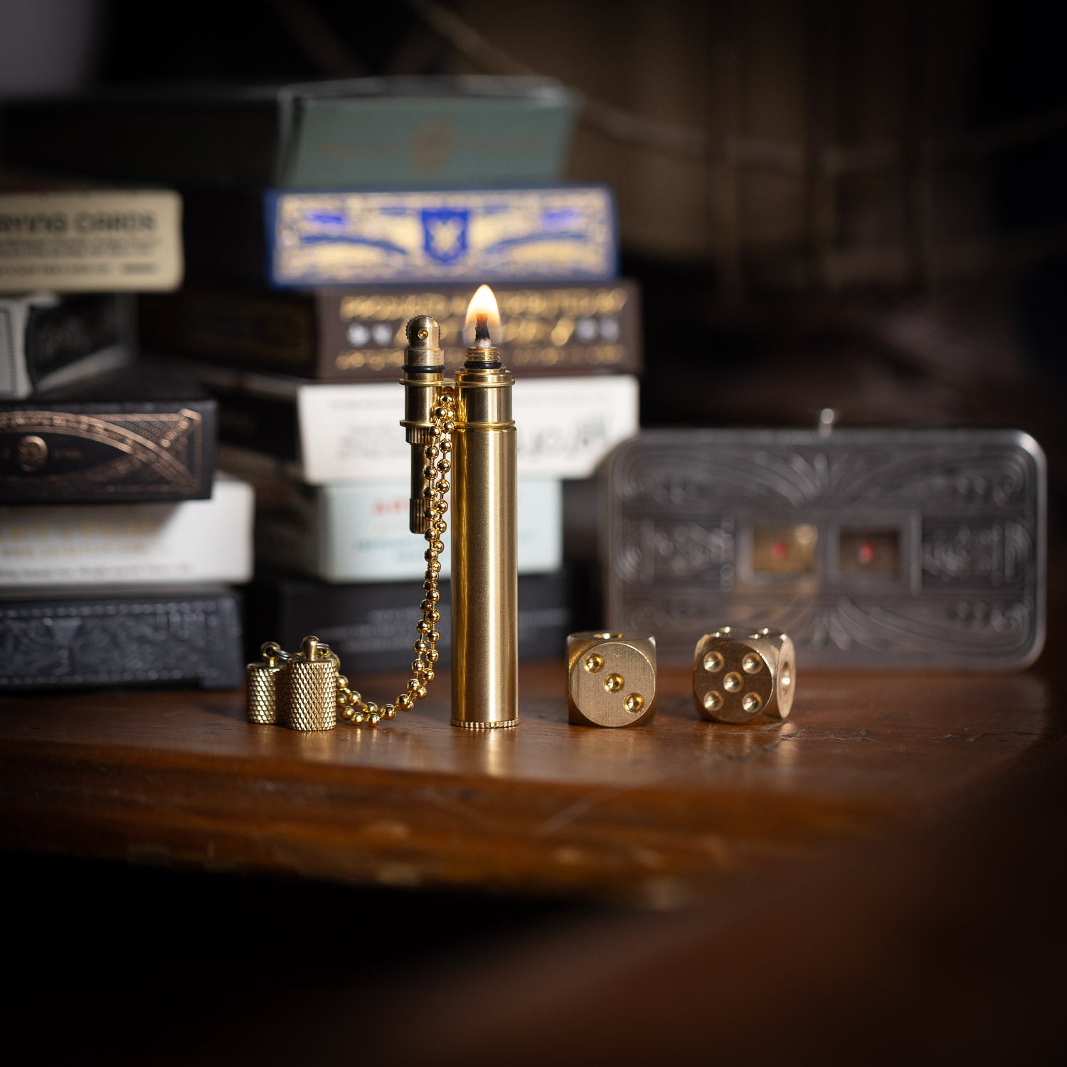 Tokyo Pipe Co Douglass Neo Type II Lighter - Brass - Lighter | Gladfellow