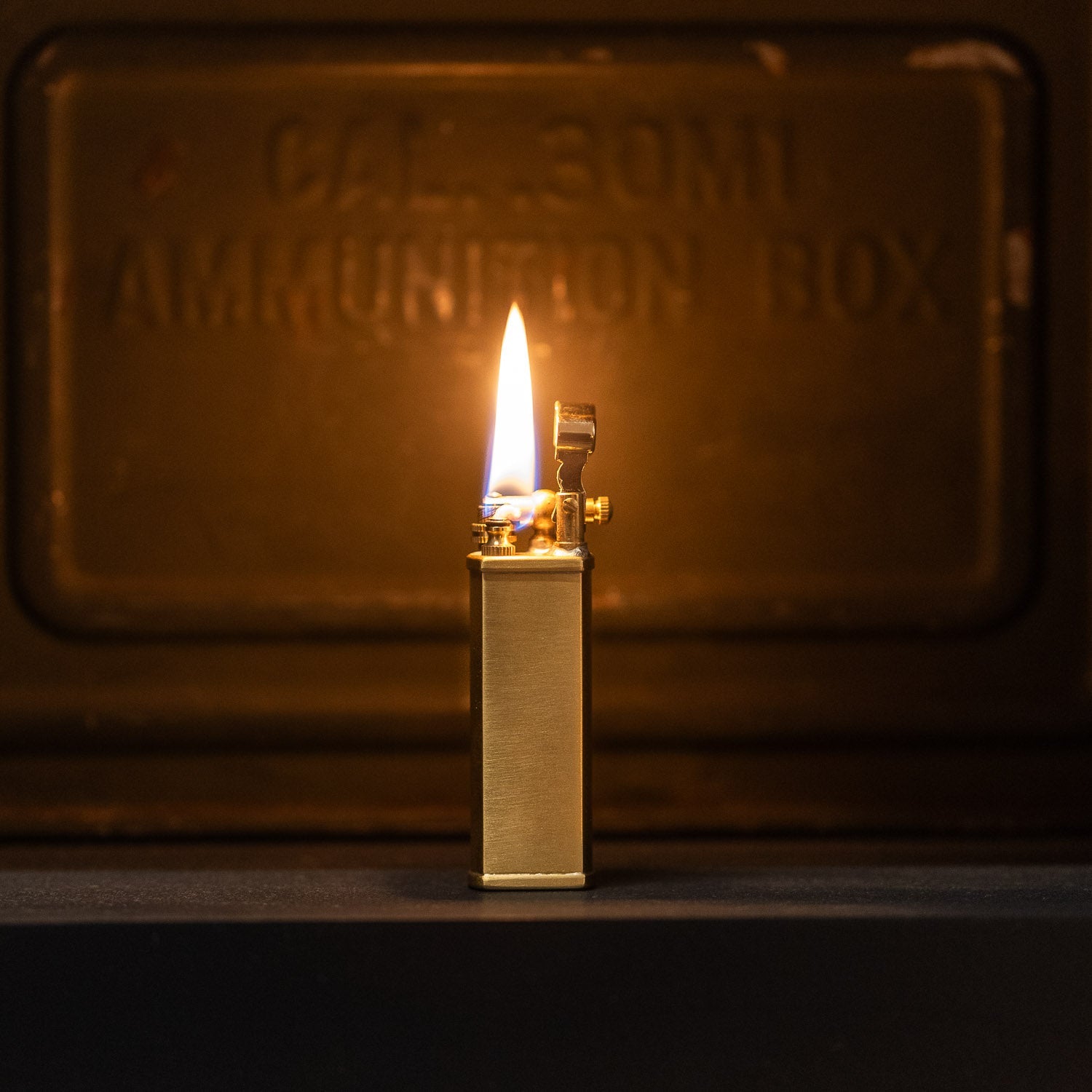Tsubota Pearl Bolbo Petrol Lighter - Brass - Lighter | Gladfellow