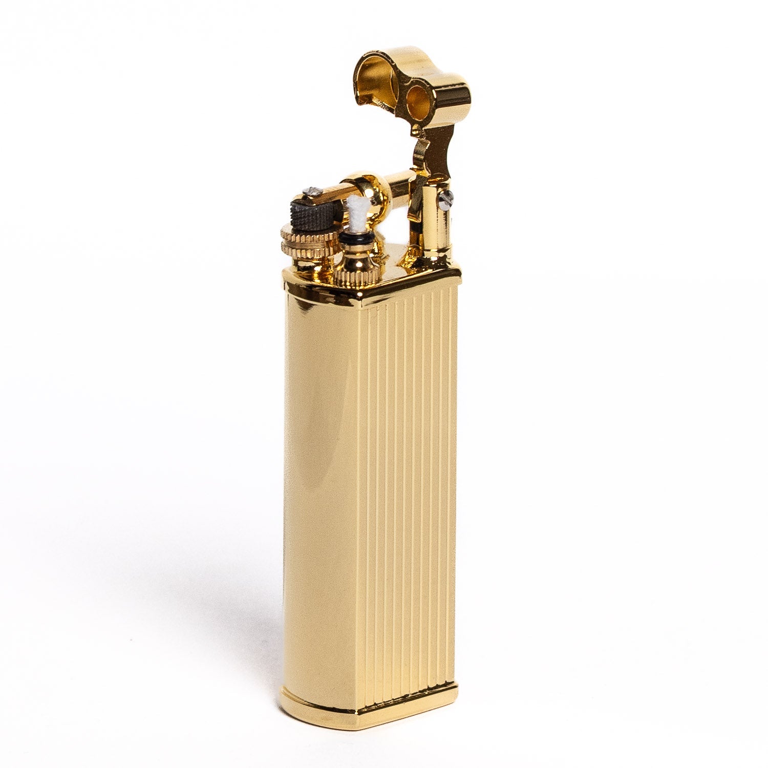 Tsubota Pearl Bolbo Petrol Lighter - Gold Striped - Lighter | Gladfellow