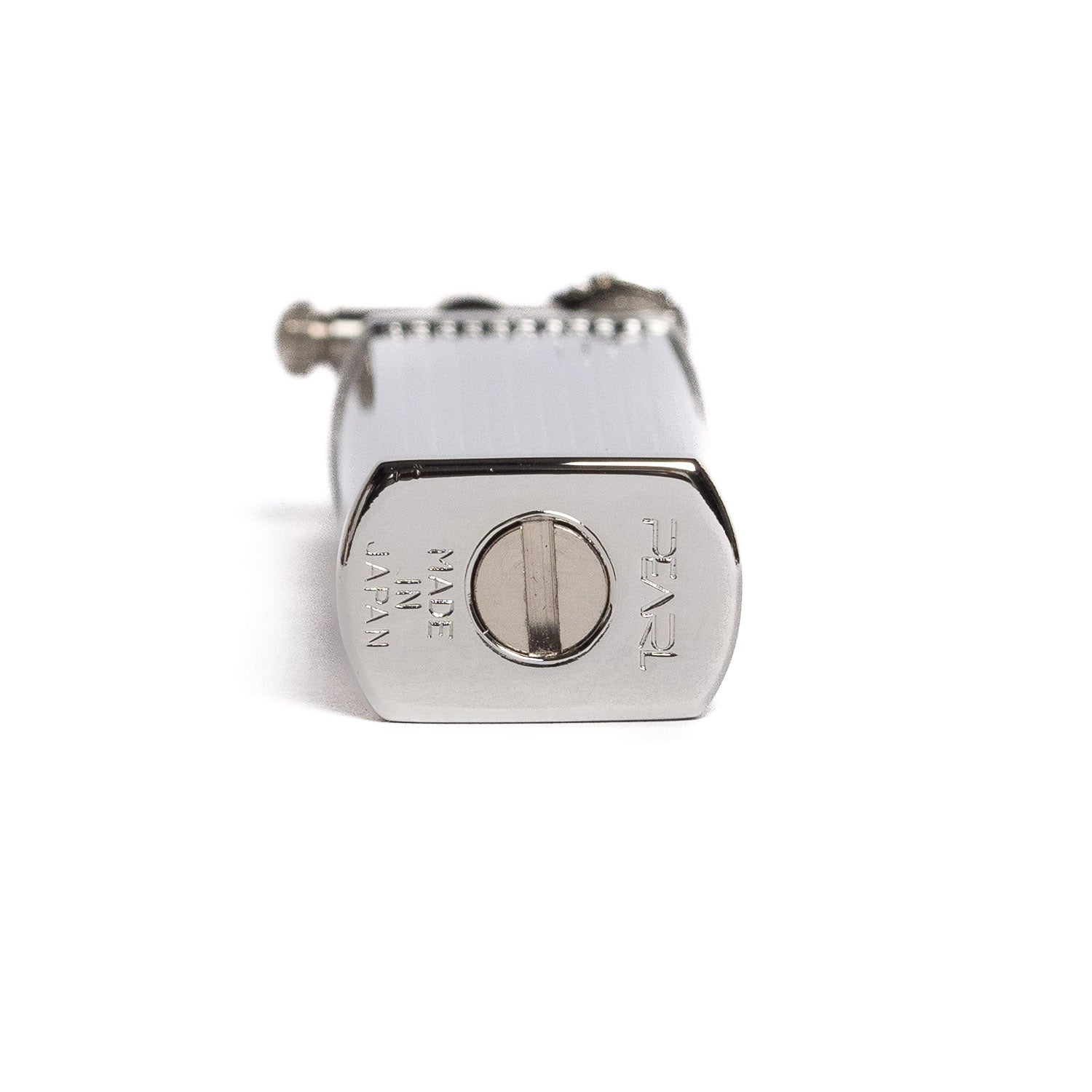 Tsubota Pearl Bolbo Petrol Lighter - Silver Striped - Lighter | Gladfellow