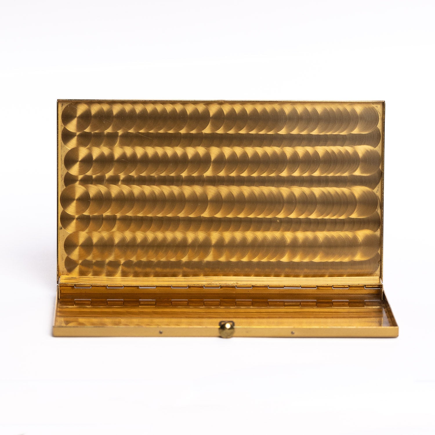 Vintage Gold - Tone Cigarette Case – Guilloché Interior - Cigarette Case | Gladfellow
