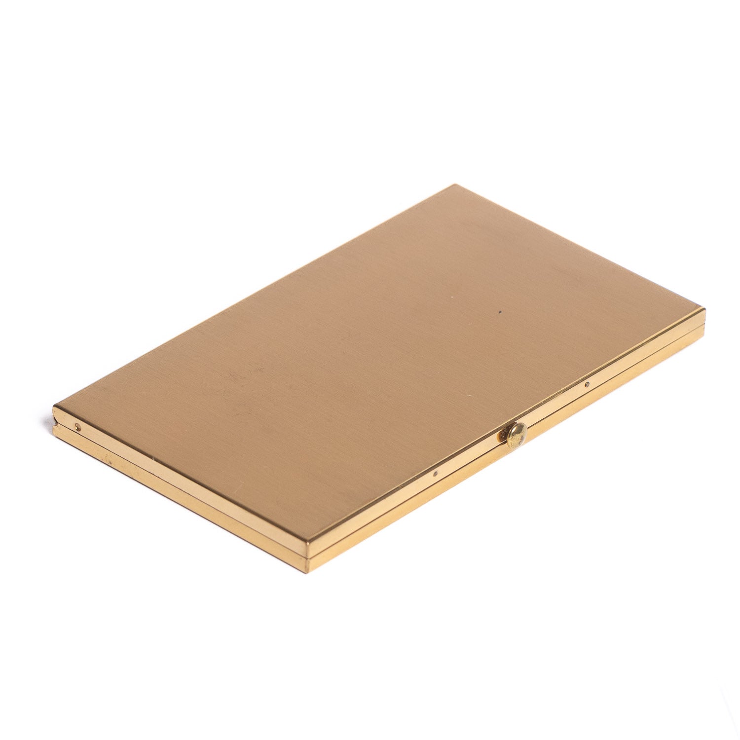Vintage Gold - Tone Cigarette Case – Guilloché Interior - Cigarette Case | Gladfellow