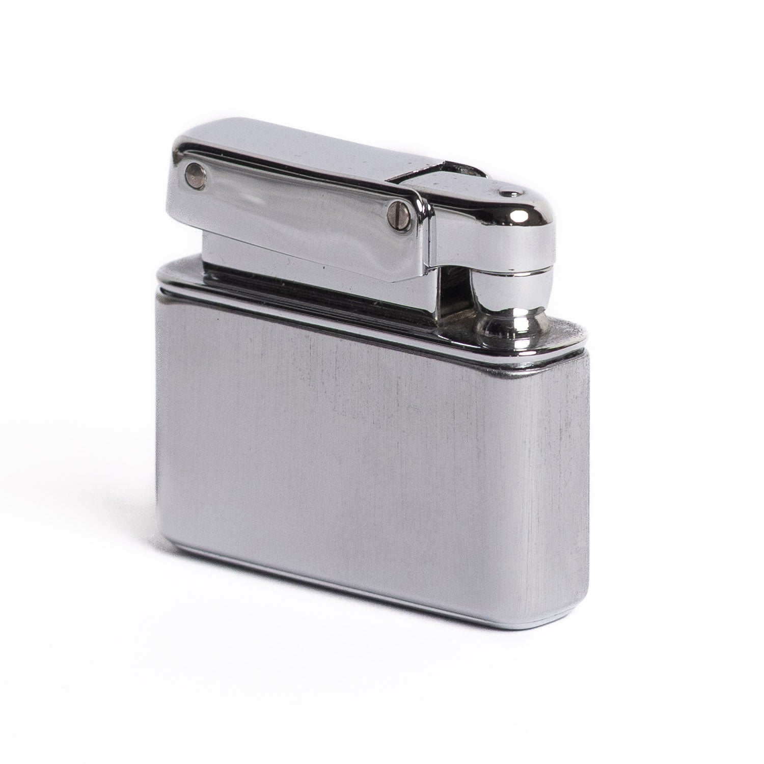 Vintage Kreisler Chrome Lighter - Double Heart Floral - Lighter | Gladfellow